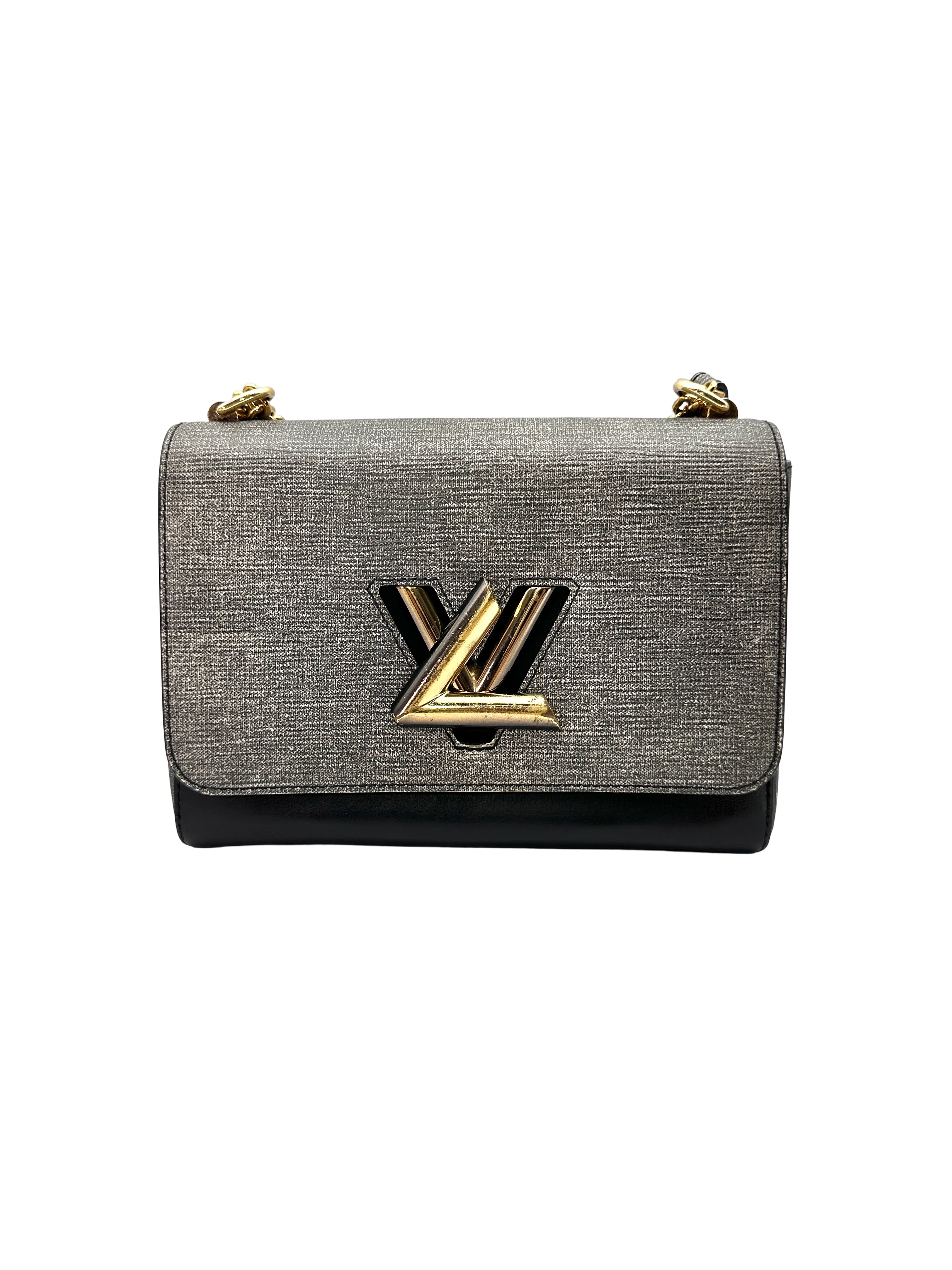 Louis Vuitton Twist MM Grey Epi Leather Shoulder Bag LV3247