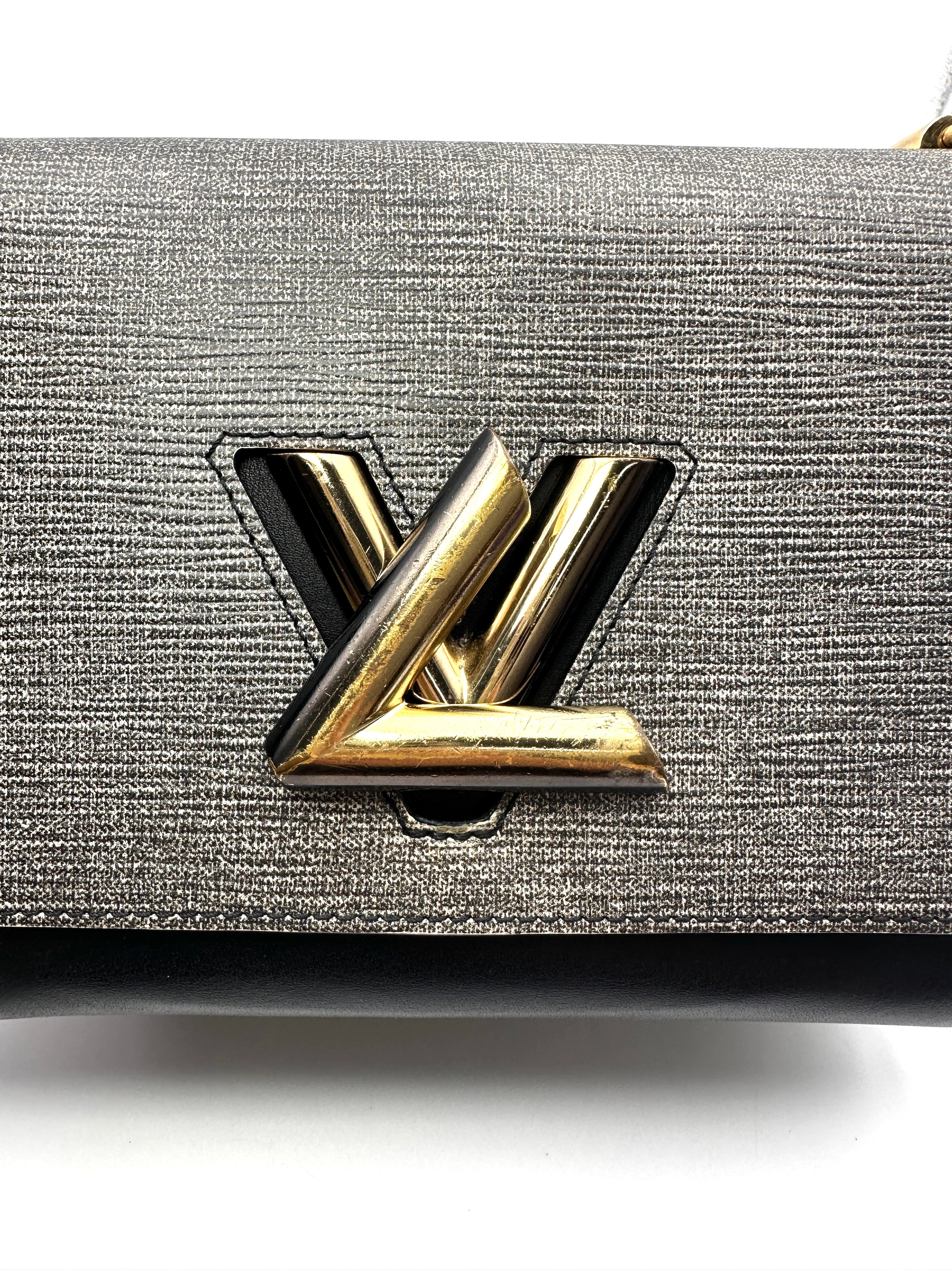 Louis Vuitton Twist MM Grey Epi Leather Shoulder Bag LV3247