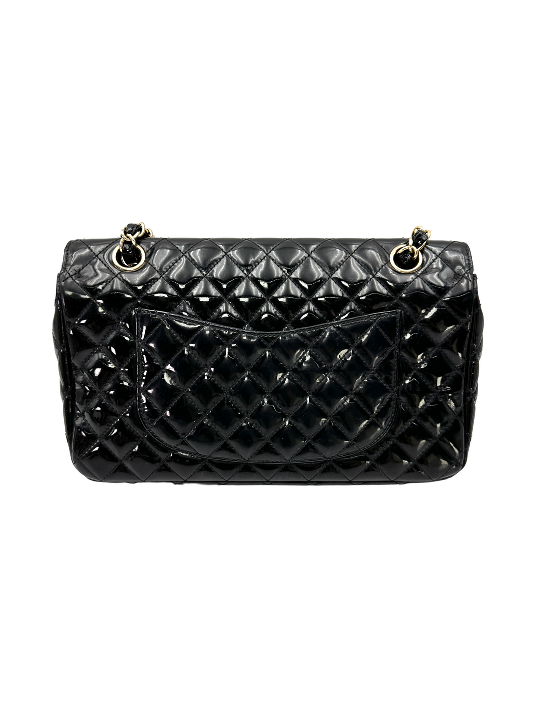 Chanel Classic Flap Black Quilted Leather Shoulder Bag With Gold Buckle(13***18) CC2490