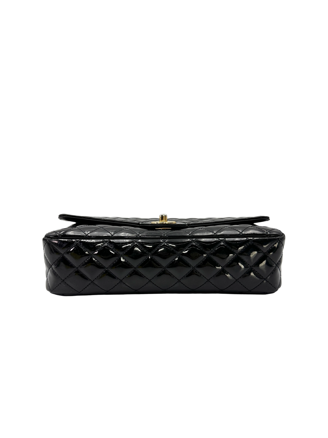 Chanel Classic Flap Black Quilted Leather Shoulder Bag With Gold Buckle(13***18) CC2490