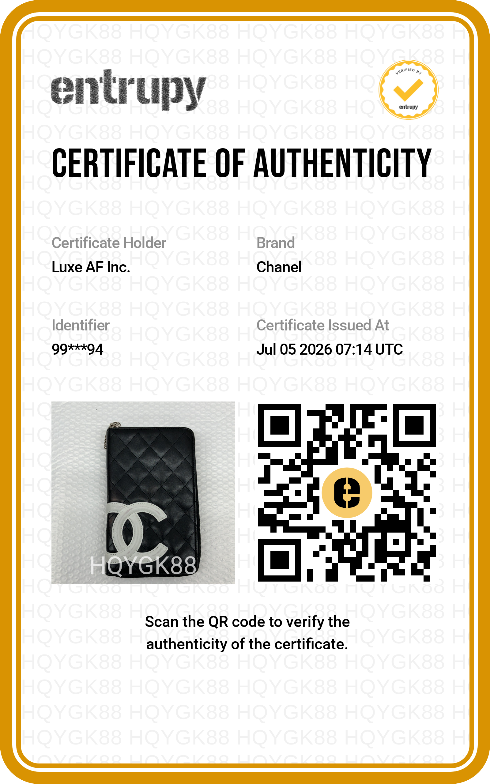 Chanel Cambon Line Black Quilted Leather Long Wallet(99***94) CC2559