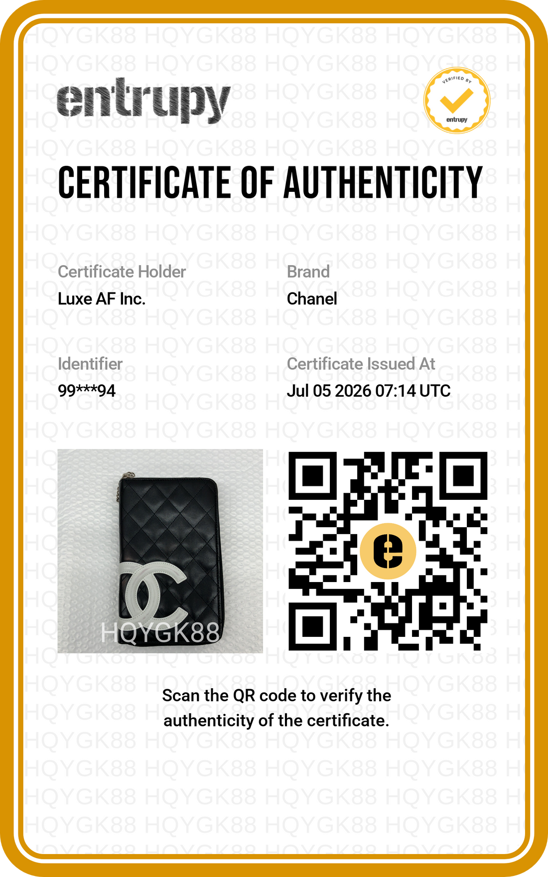 Chanel Cambon Line Black Quilted Leather Long Wallet(99***94) CC2559