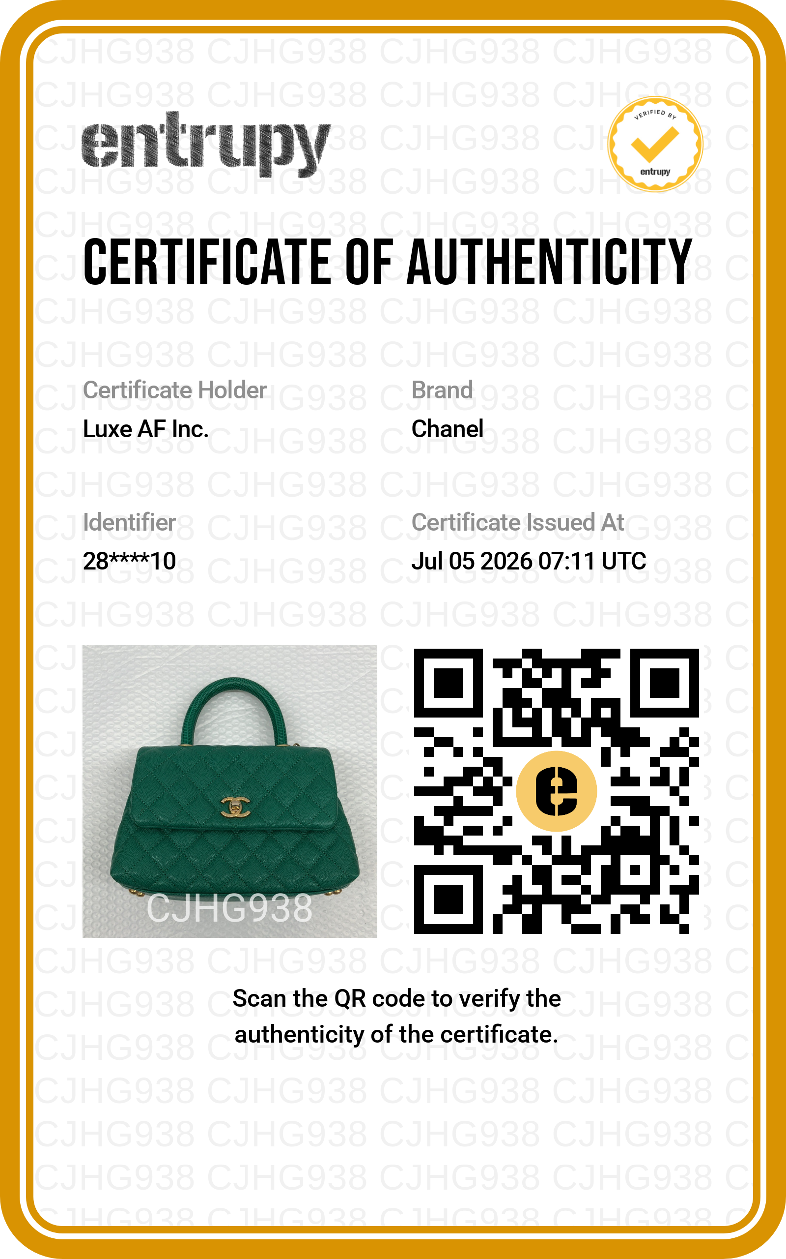 Chanel CoCo Handle Green Quilted Leather Small Size Shoulder Bag(28***10) CC2470