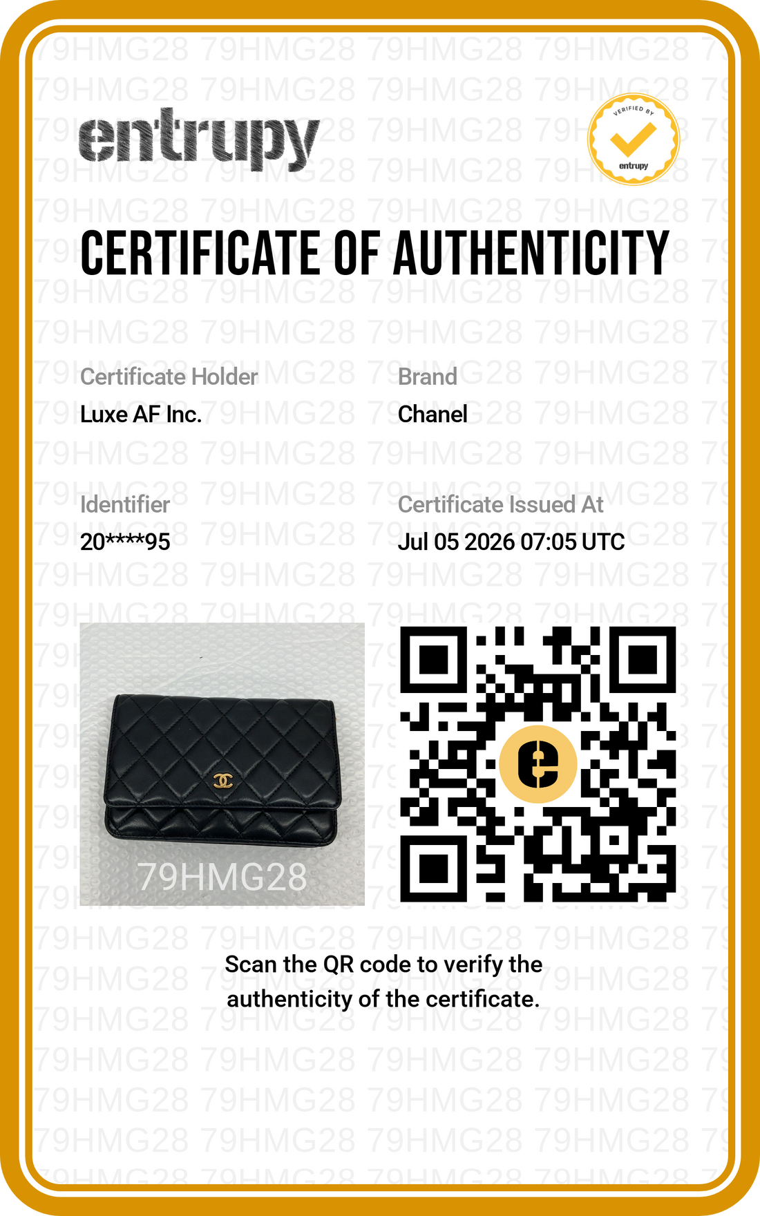 Chanel Black Quilted Lambskin Wallet On Chain(20***95) CC2471