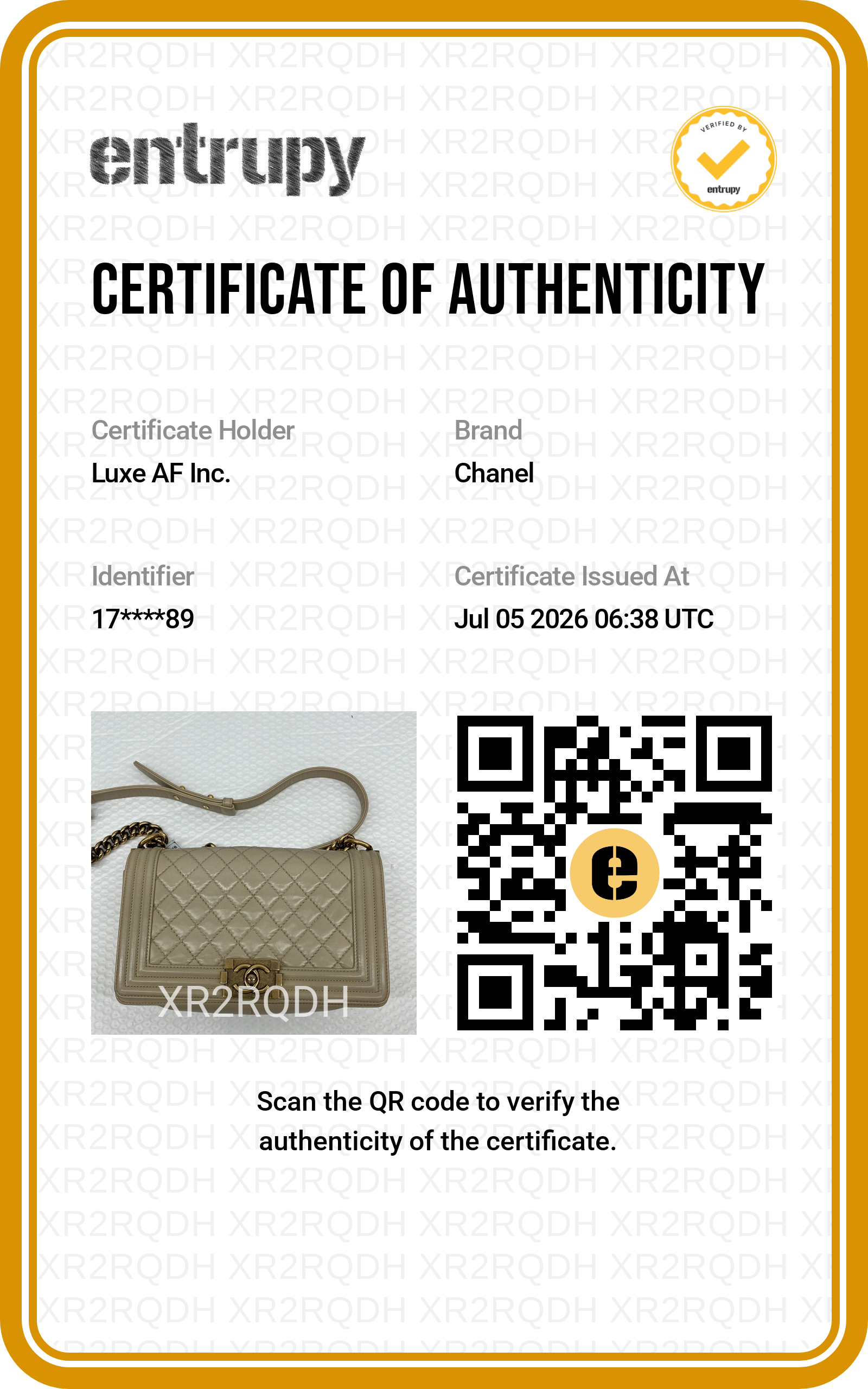 Chanel LeBoy Beige Quilted Leather Flap Bag With Gold Buckle(17***89) CC2472