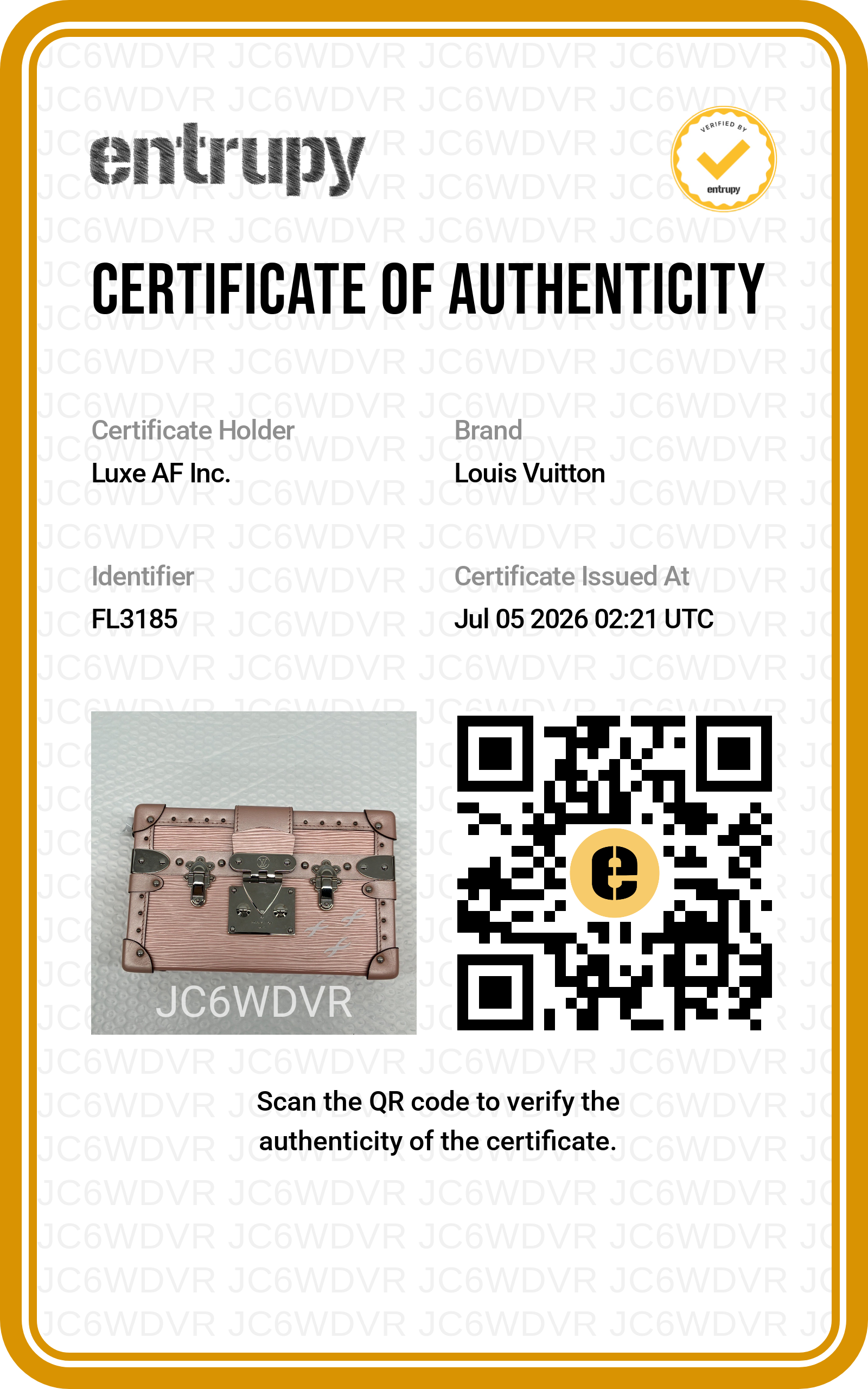 Louis Vuitton Petite Malle Pink Epi Leather Shoulder Bag LV3231