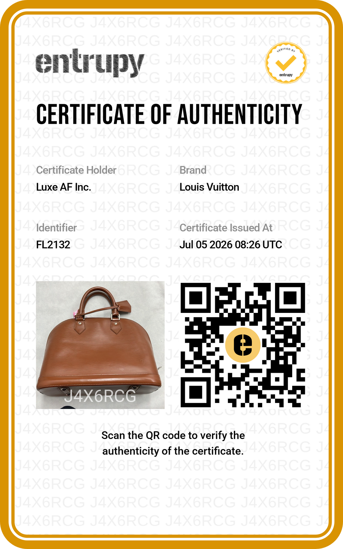 Louis Vuitton Alma Brown Epi Leather Handle Bag LV3252