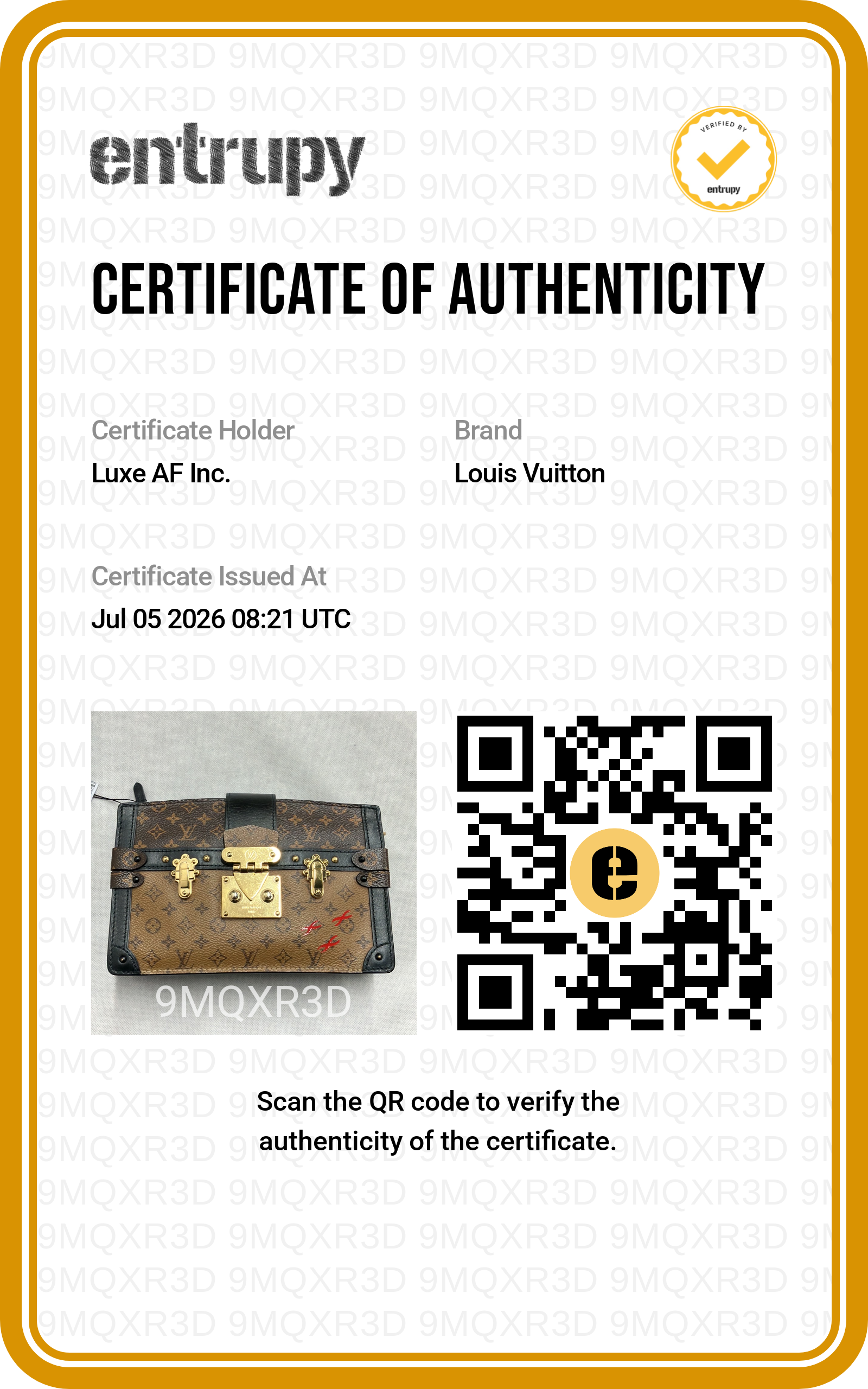 Louis Vuitton Trunk Clutch Monogram Canvas Bag LV3246