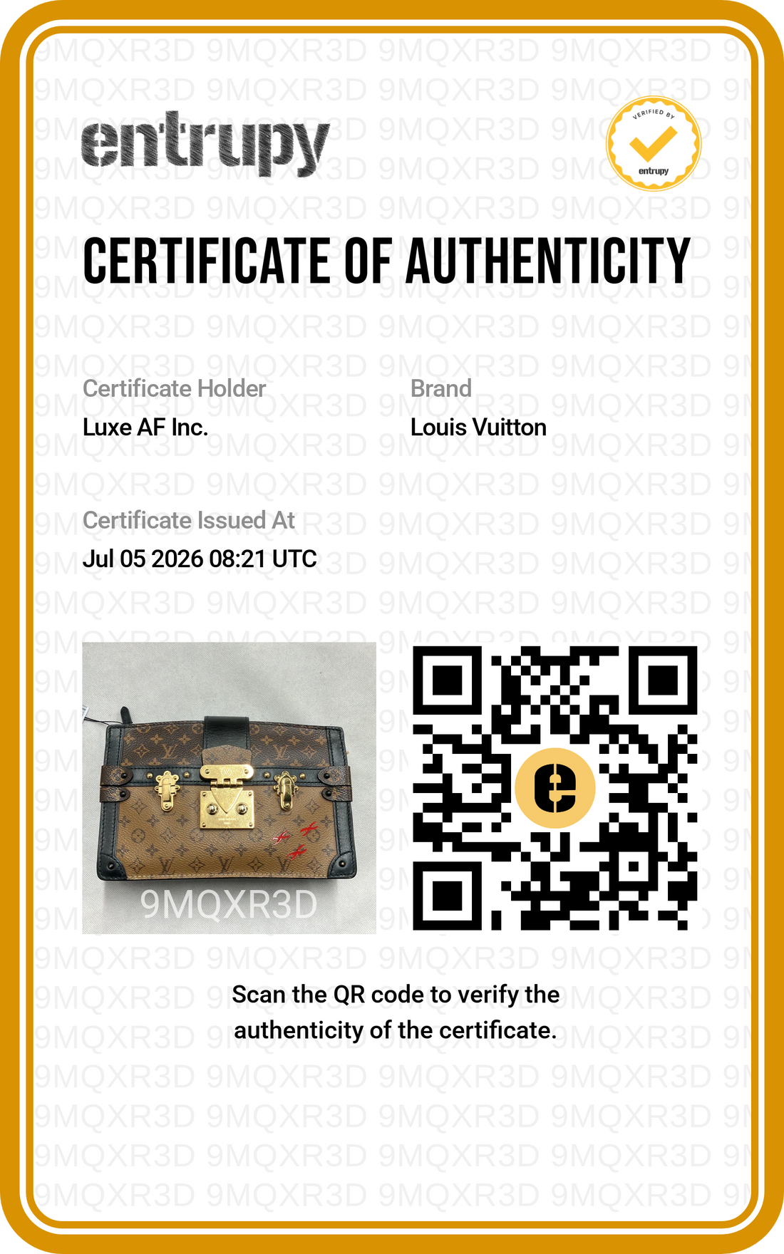 Louis Vuitton Trunk Clutch Monogram Canvas Bag LV3246