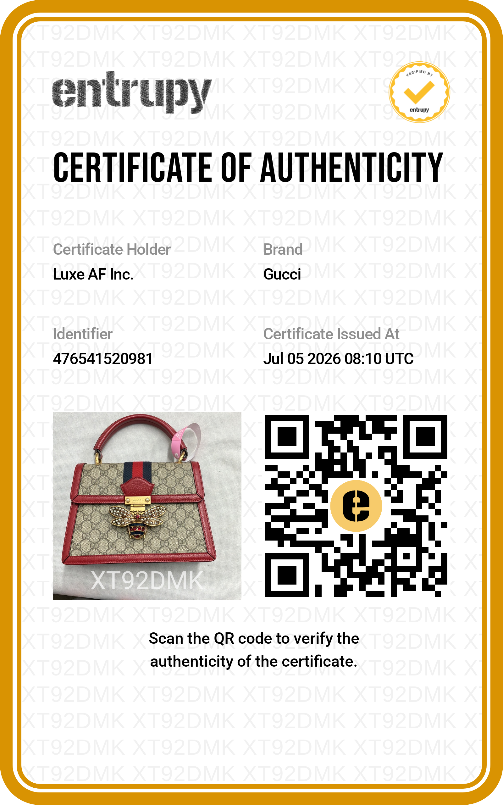 Gucci Queen Margaret GG Supreme Canvas Top Handle Bag GG1379