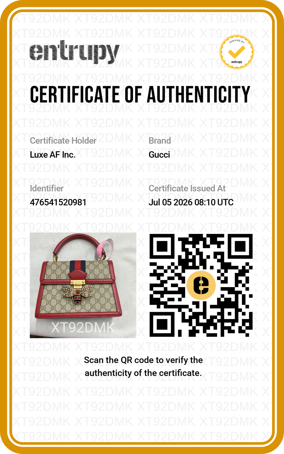 Gucci Queen Margaret GG Supreme Canvas Top Handle Bag GG1379