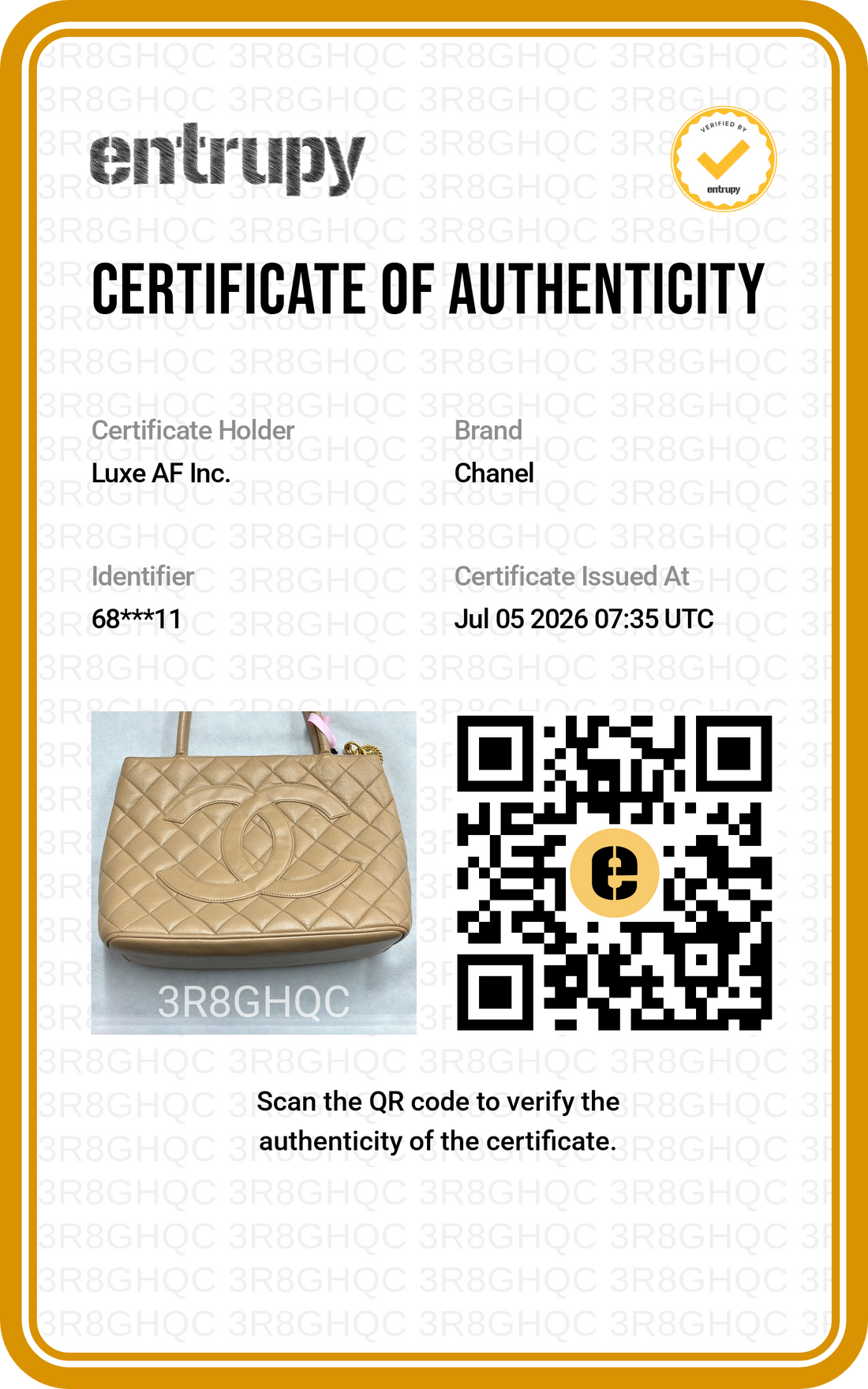 Chanel Medallion Beige Quilted Leather Handle Bag(68***11) CC2474