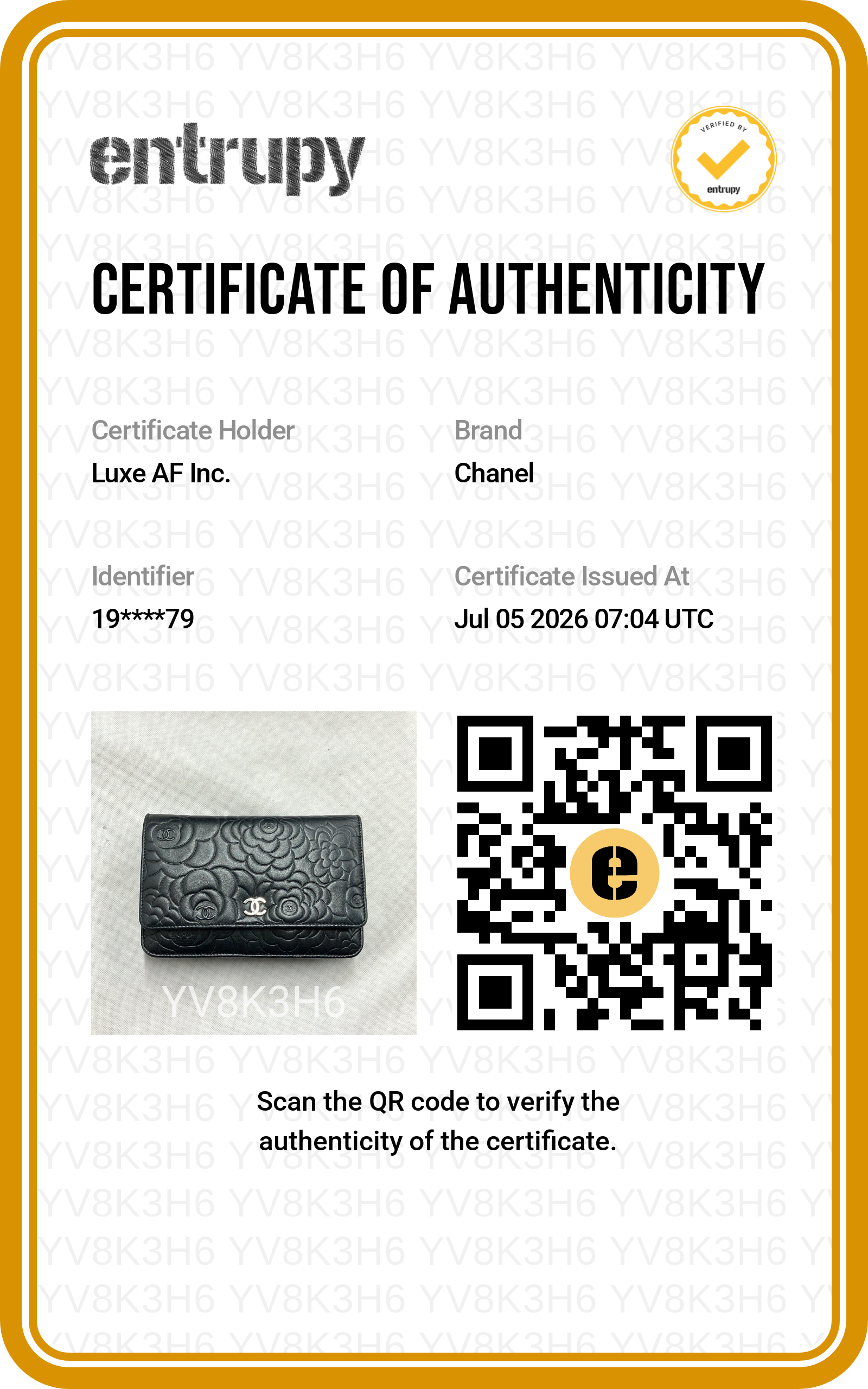 Chanel Black Camellia Embossed Lambskin Wallet On Chain(19***79) CC2566