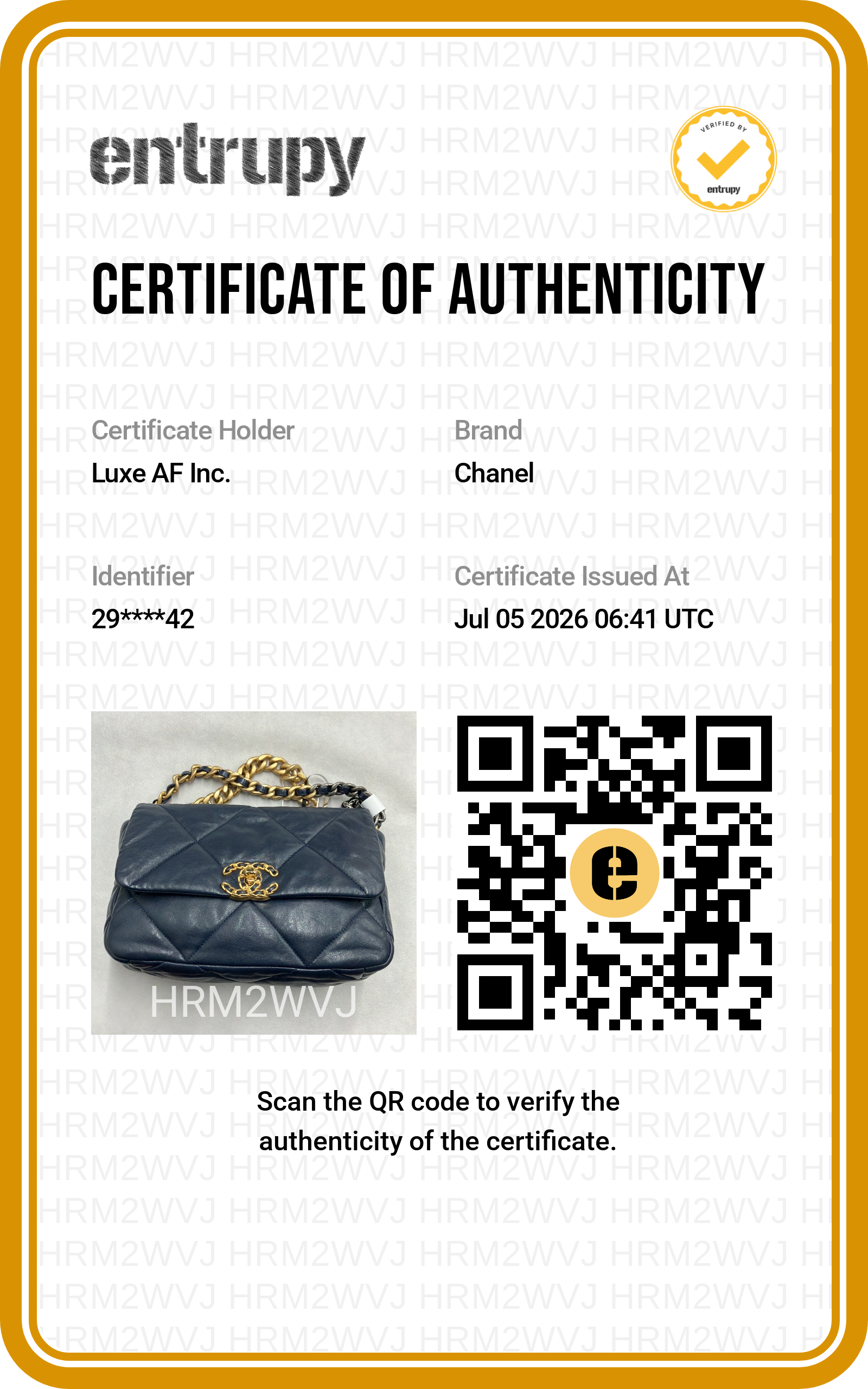 Chanel 19Bag Navy Quilted Leather Small Size Flap Bag(29***42) CC2469