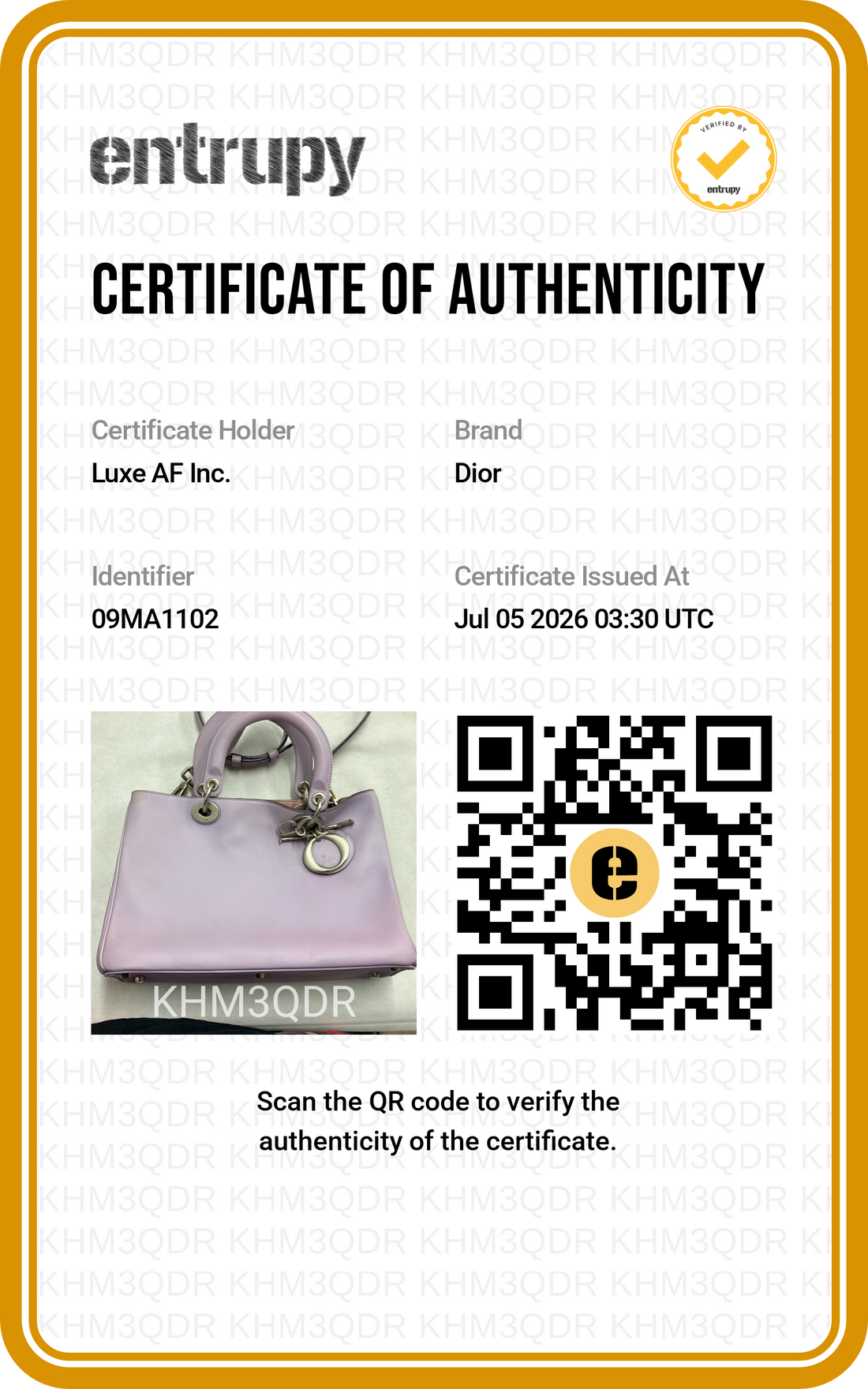 Christian Dior Diorissimo Purple Leather Handle Bag DR944