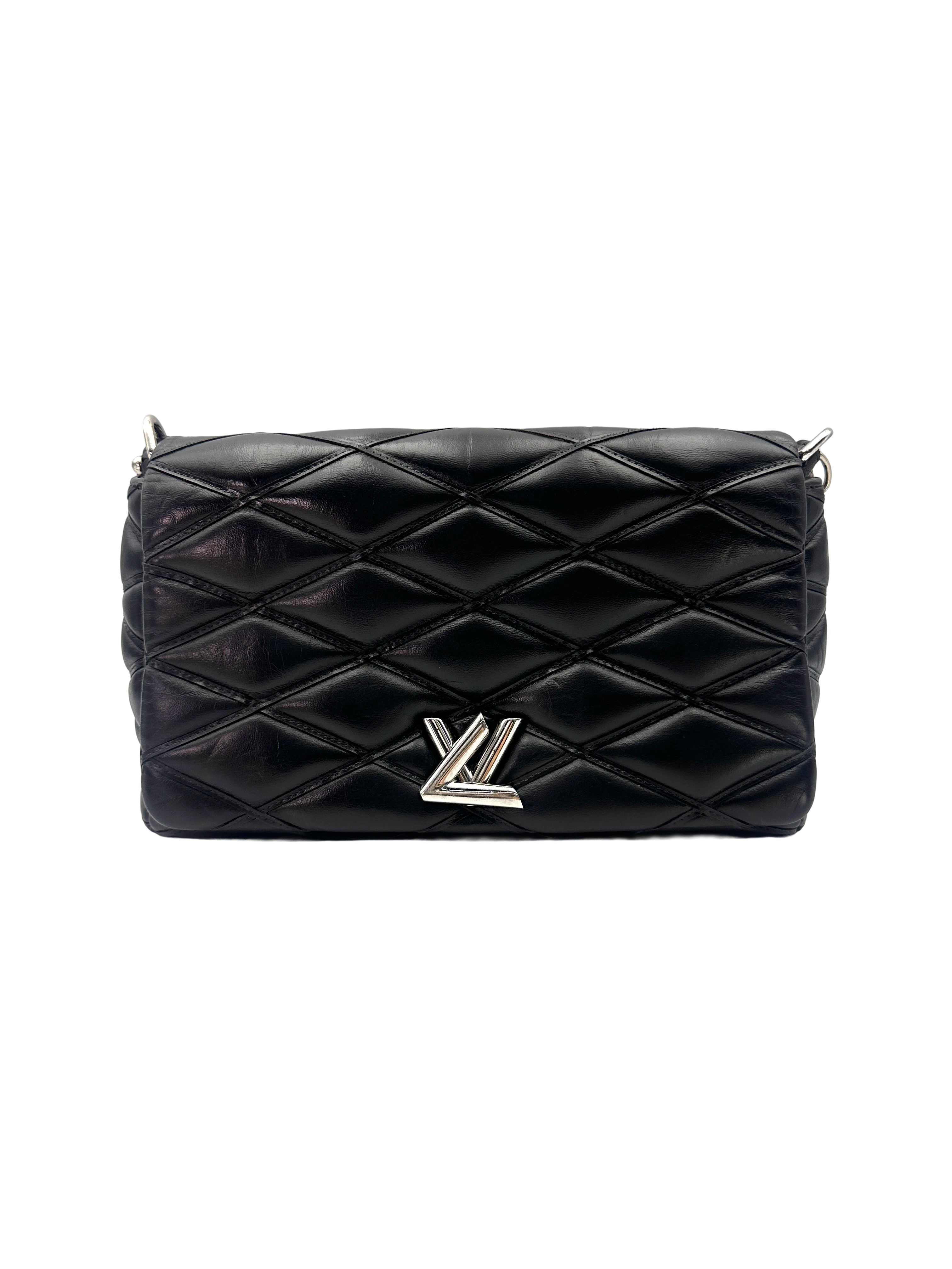 Louis Vuitton GO-14 Black Malletage Leather Shoulder Bag LV3254