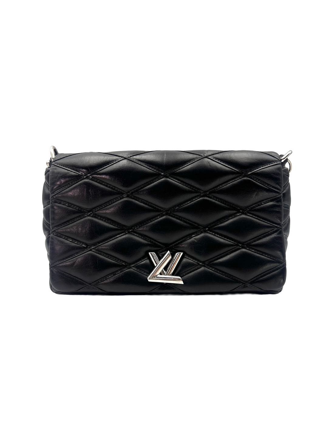 Louis Vuitton GO-14 Black Malletage Leather Shoulder Bag LV3254