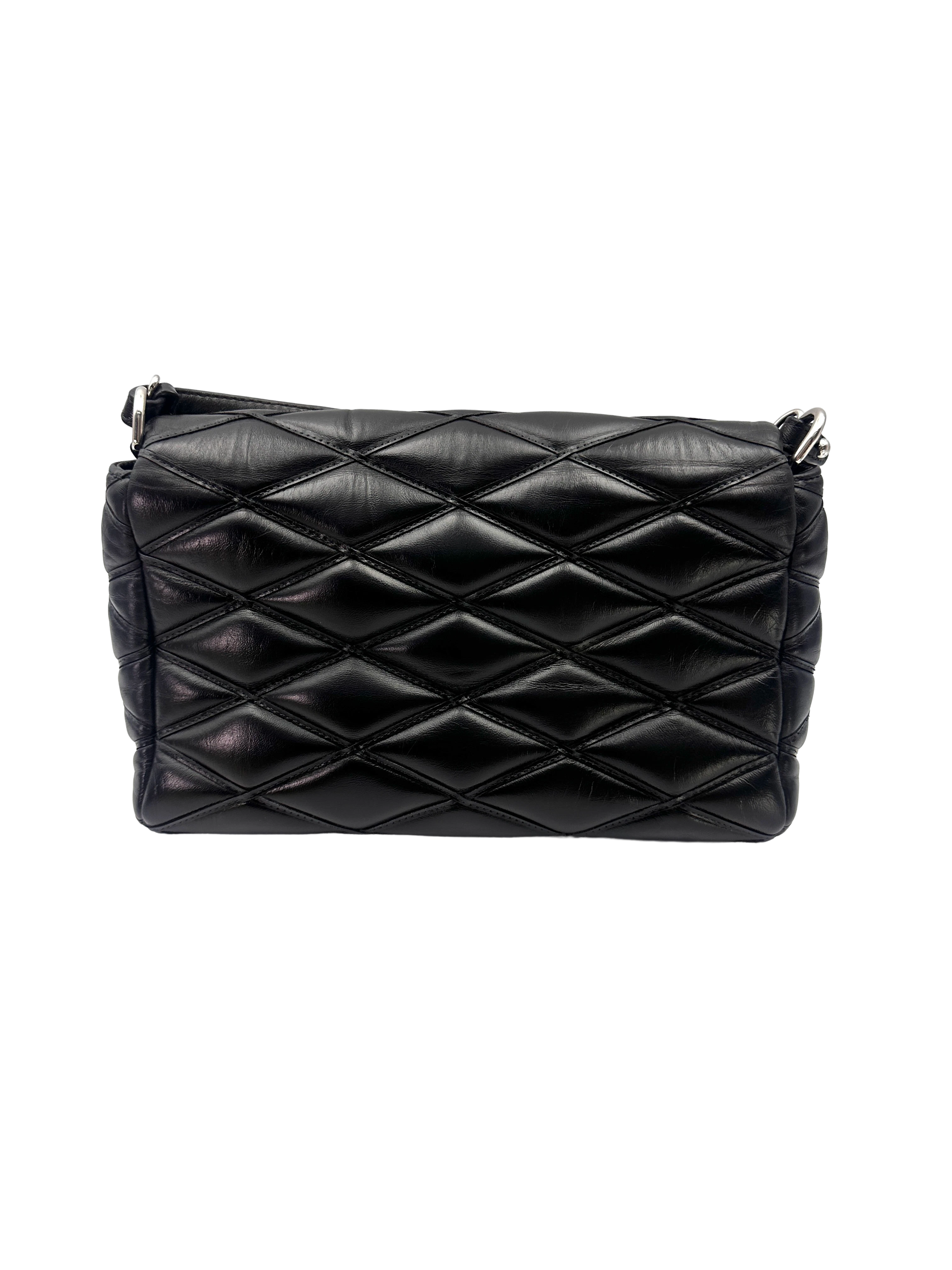 Louis Vuitton GO-14 Black Malletage Leather Shoulder Bag LV3254