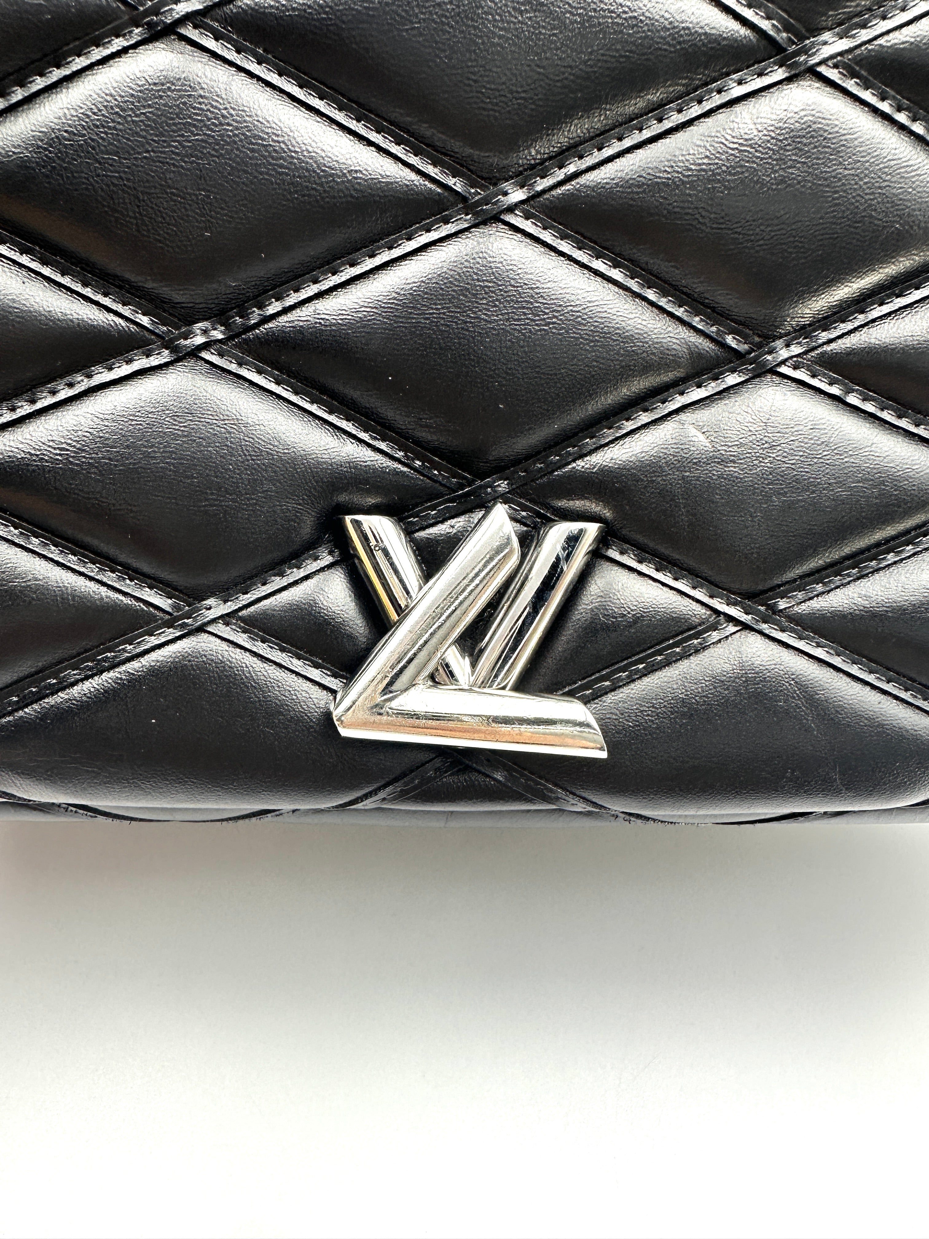 Louis Vuitton GO-14 Black Malletage Leather Shoulder Bag LV3254