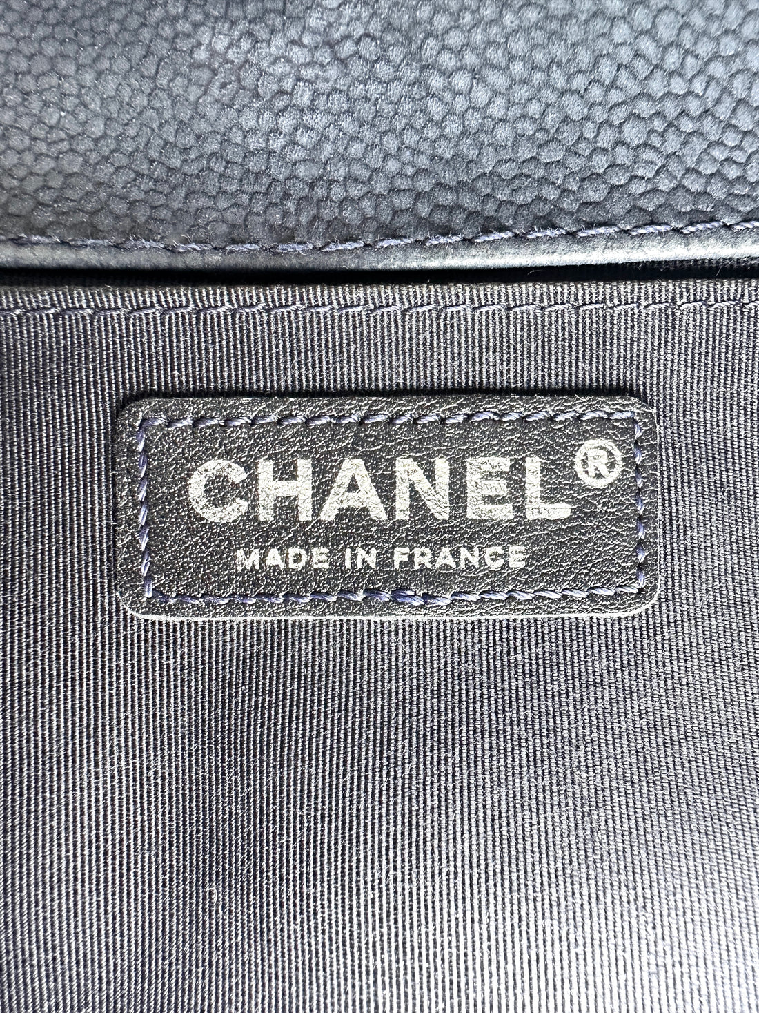 Chanel LeBoy Dark Blue Quilted Leather Flap Bag With Silver Buckle(18***69) CC2482