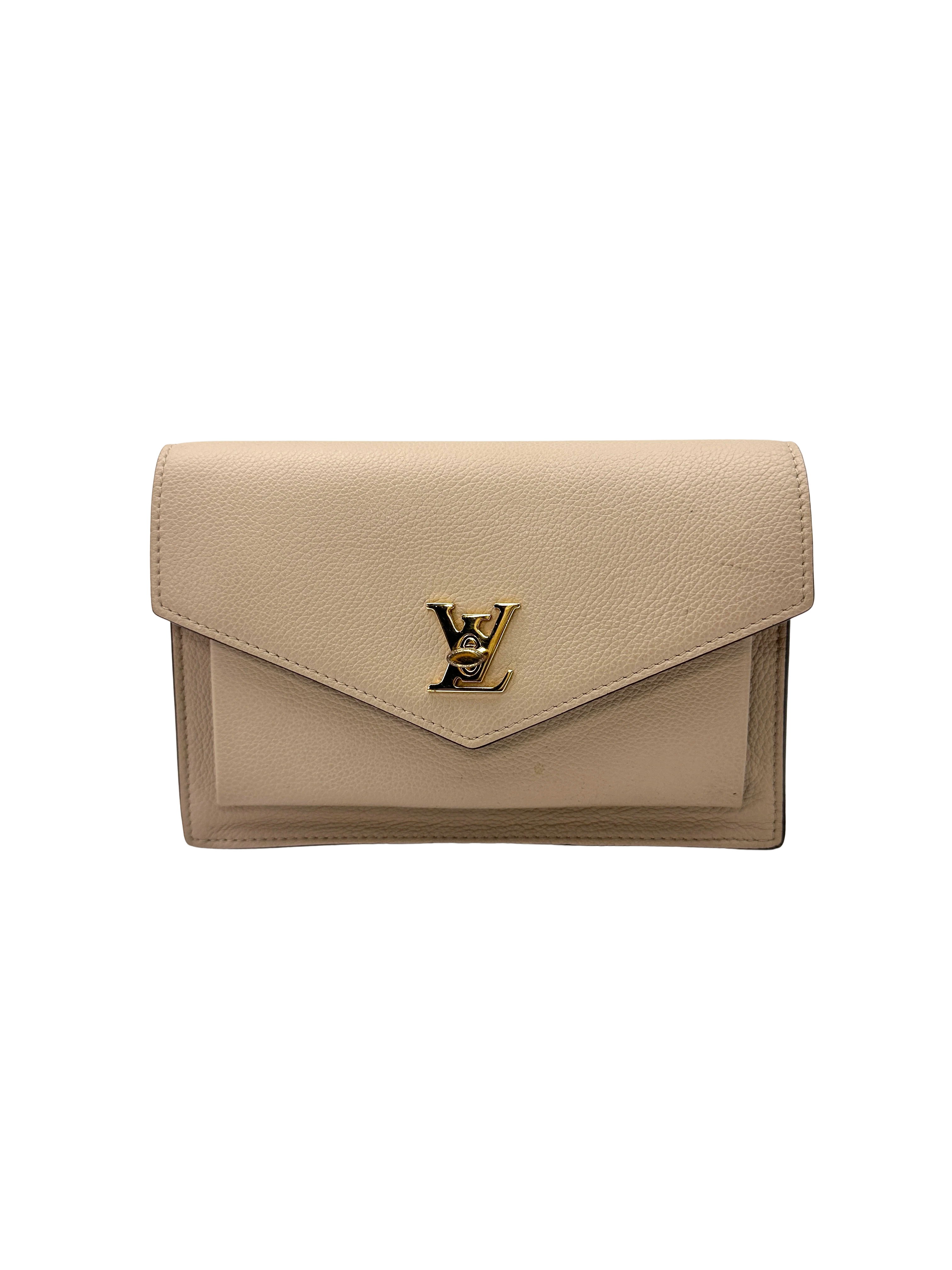 Louis Vuitton Lockme Beige Leather Shoulder Bag LV3255