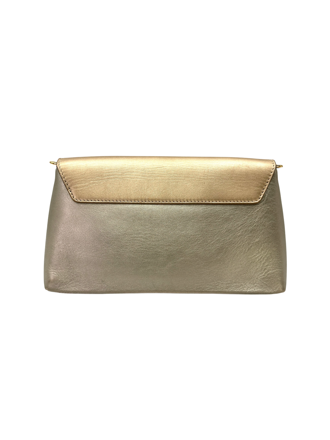 Louis Vuitton Love Note Metallcia Gold Leather Clutch LV3257