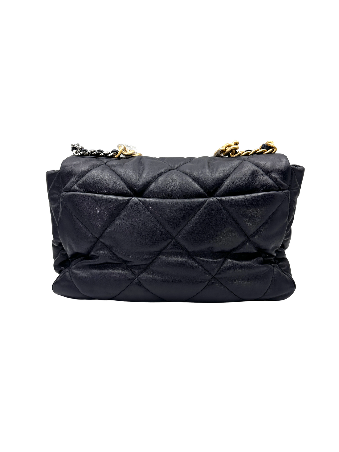 Chanel 19Bag Navy Quilted Leather Medium Size Flap Bag(30***40) CC2484