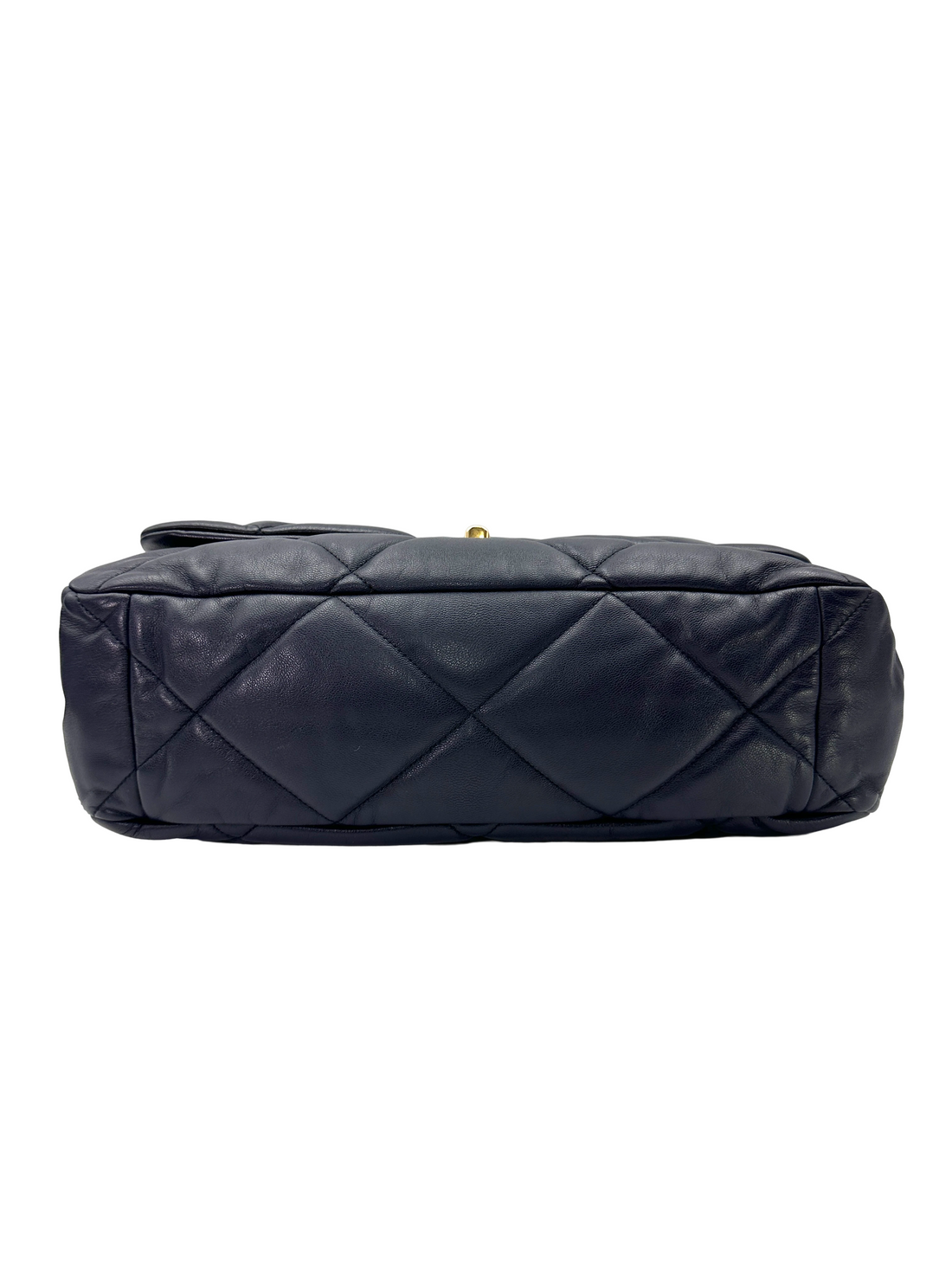 Chanel 19Bag Navy Quilted Leather Medium Size Flap Bag(30***40) CC2484