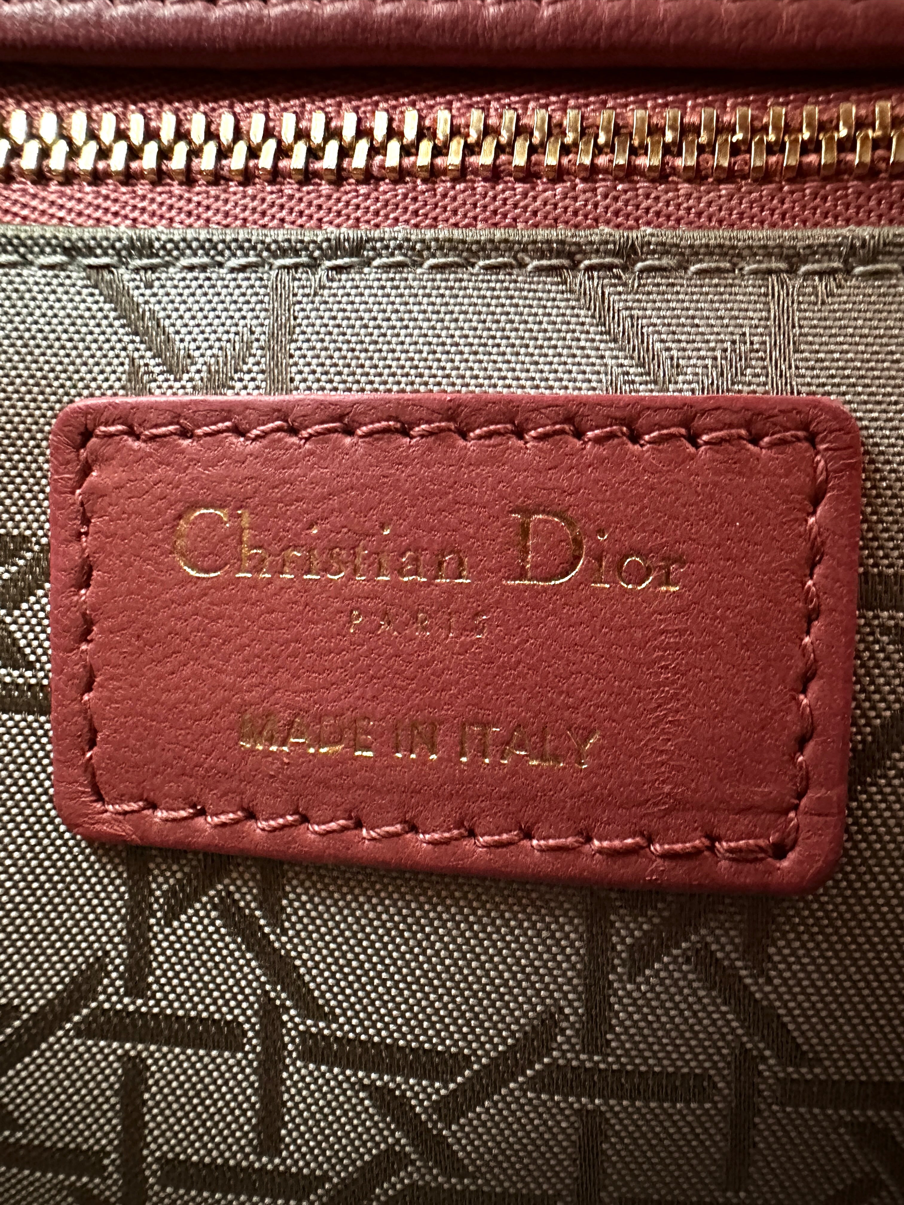 Christian Dior Lady Dior Pink Cannage Leather Handle Bag DR890