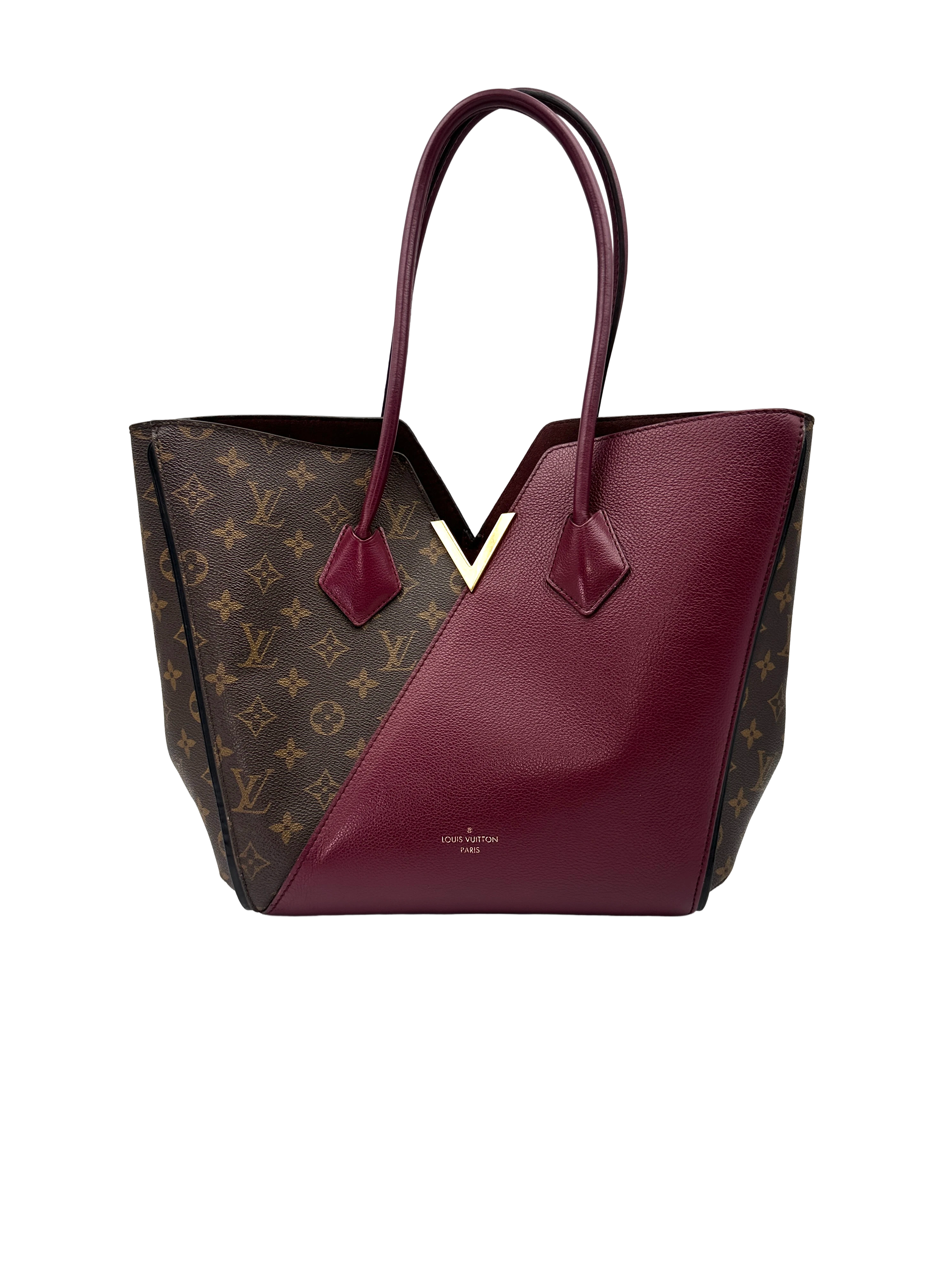 Louis Vuitton Kimono Damier Ebene & Red Leather Handle Bag LV3260