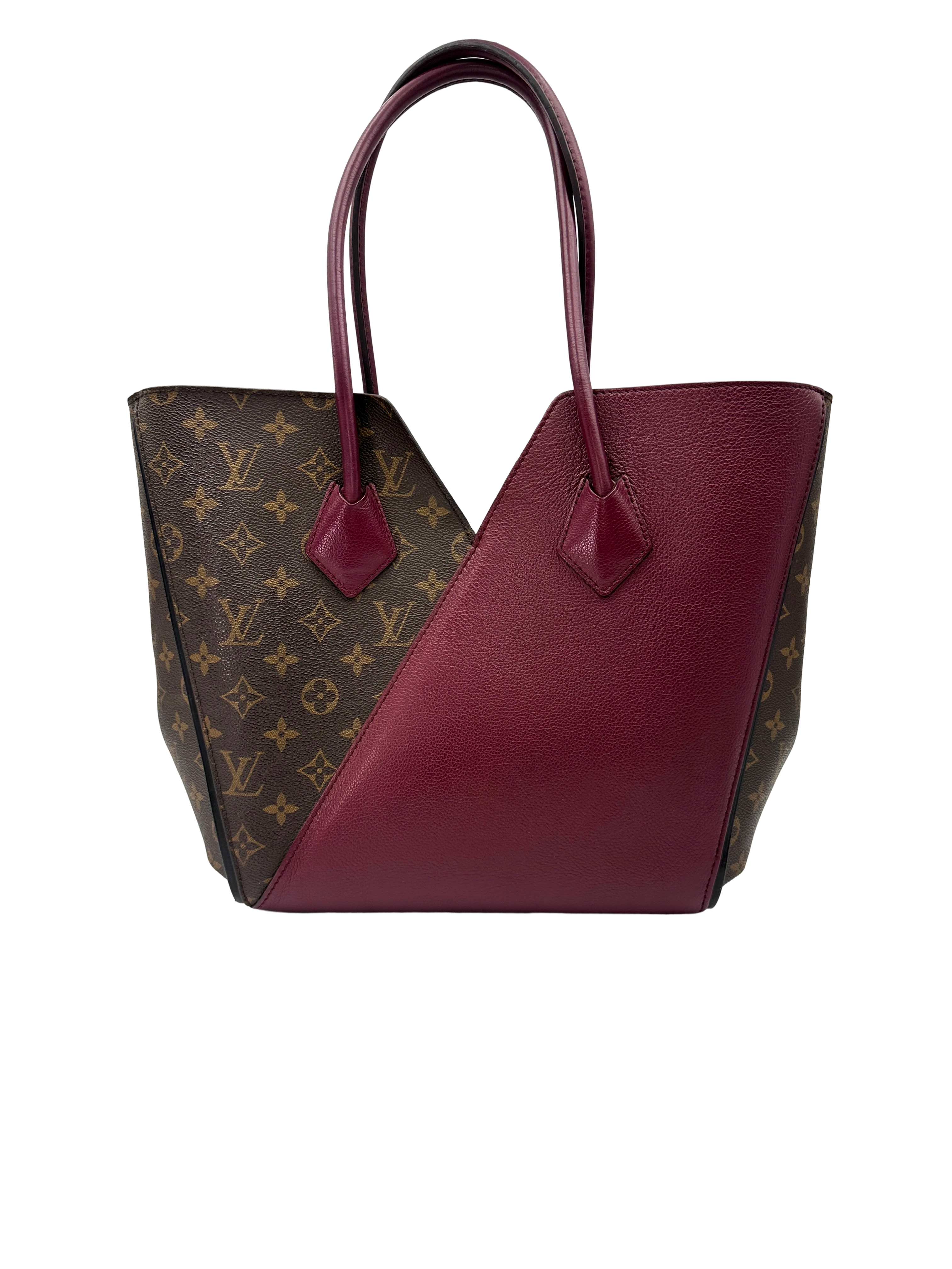 Louis Vuitton Kimono Damier Ebene & Red Leather Handle Bag LV3260