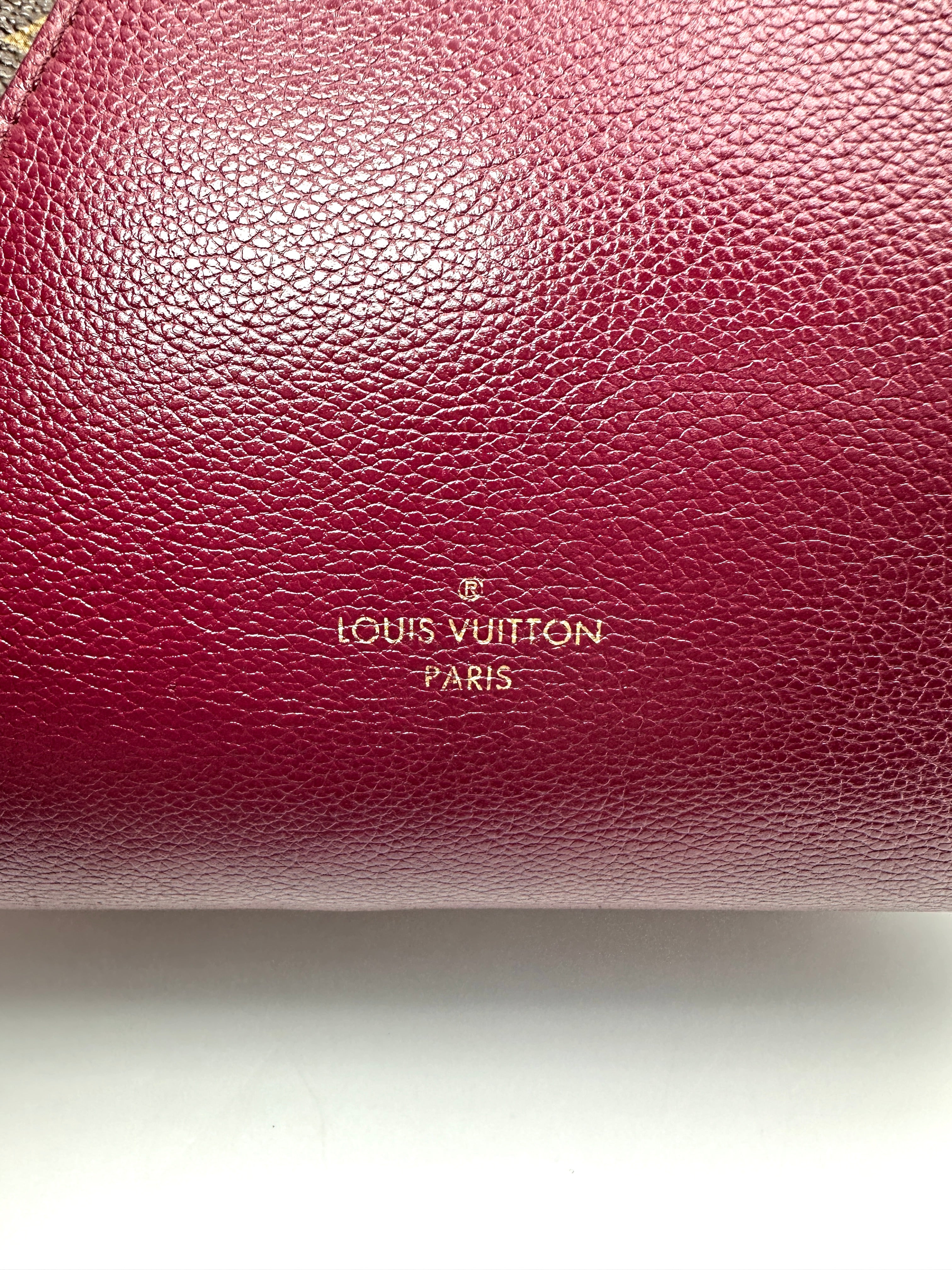 Louis Vuitton Kimono Damier Ebene & Red Leather Handle Bag LV3260
