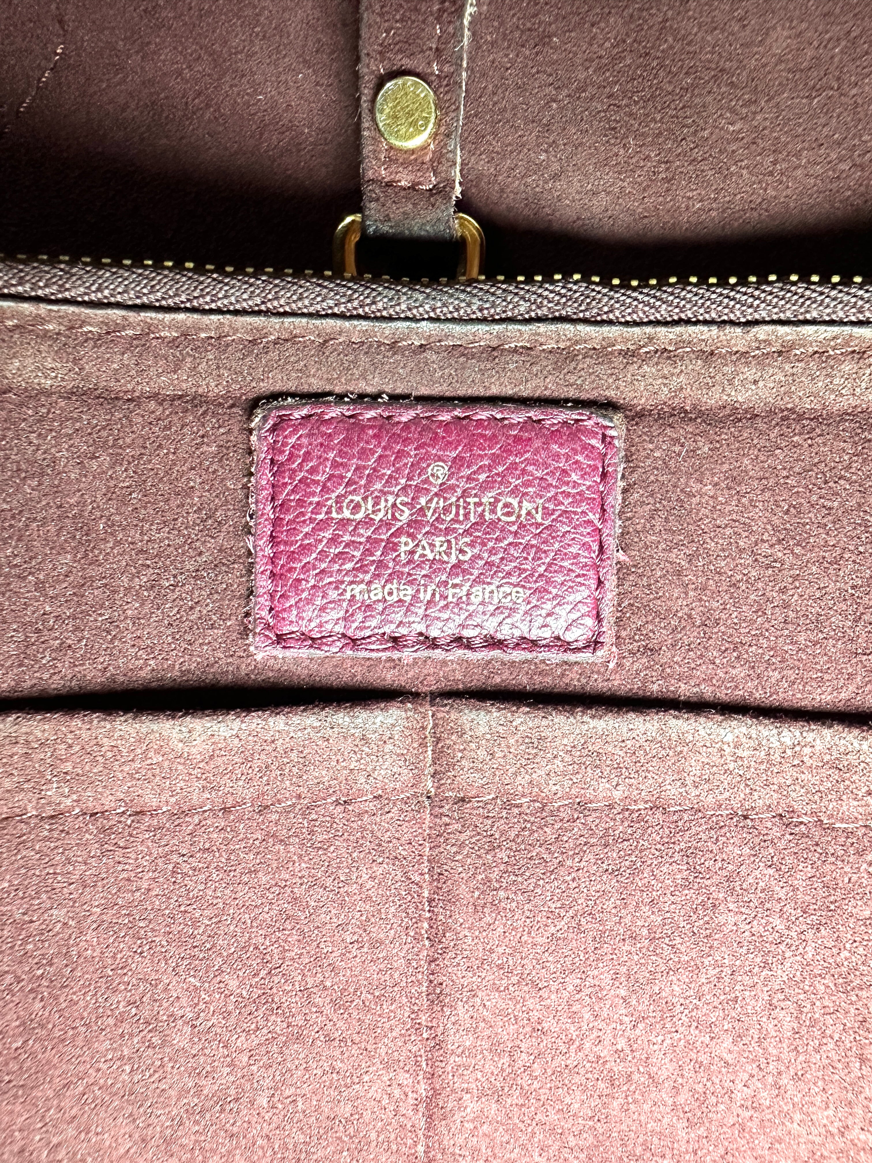 Louis Vuitton Kimono Damier Ebene & Red Leather Handle Bag LV3260