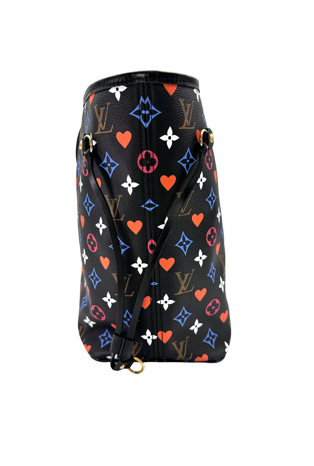 Louis Vuitton Neverfull MM Game On Black Monogram Handle Bag LV3259