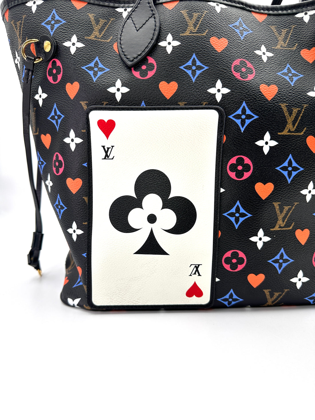 Louis Vuitton Neverfull MM Game On Black Monogram Handle Bag LV3259