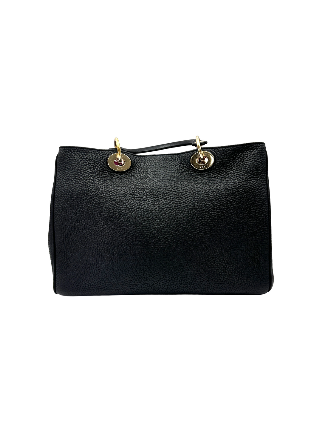 Christian Dior Diorever Black Leather Handle Bag DR892