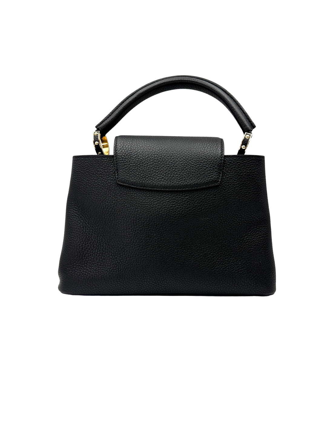 Louis Vuitton Capucines MM Black Taurillon Leather Mechanical Flowers Handle Bag LV3251