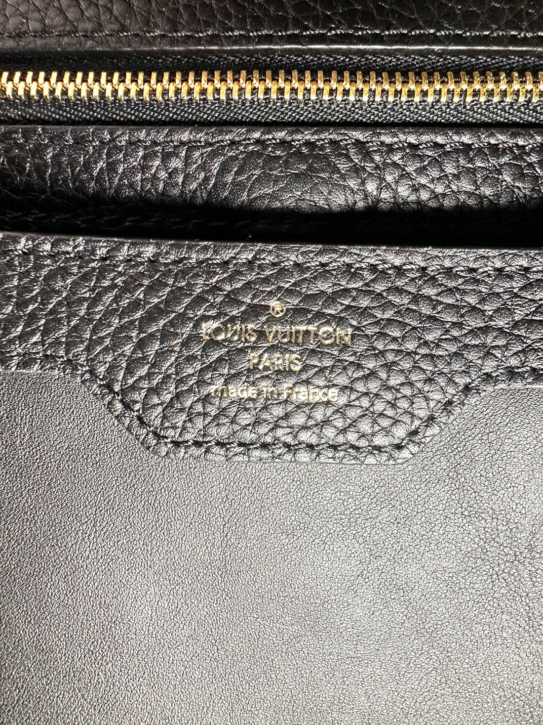Louis Vuitton Capucines MM Black Taurillon Leather Mechanical Flowers Handle Bag LV3251