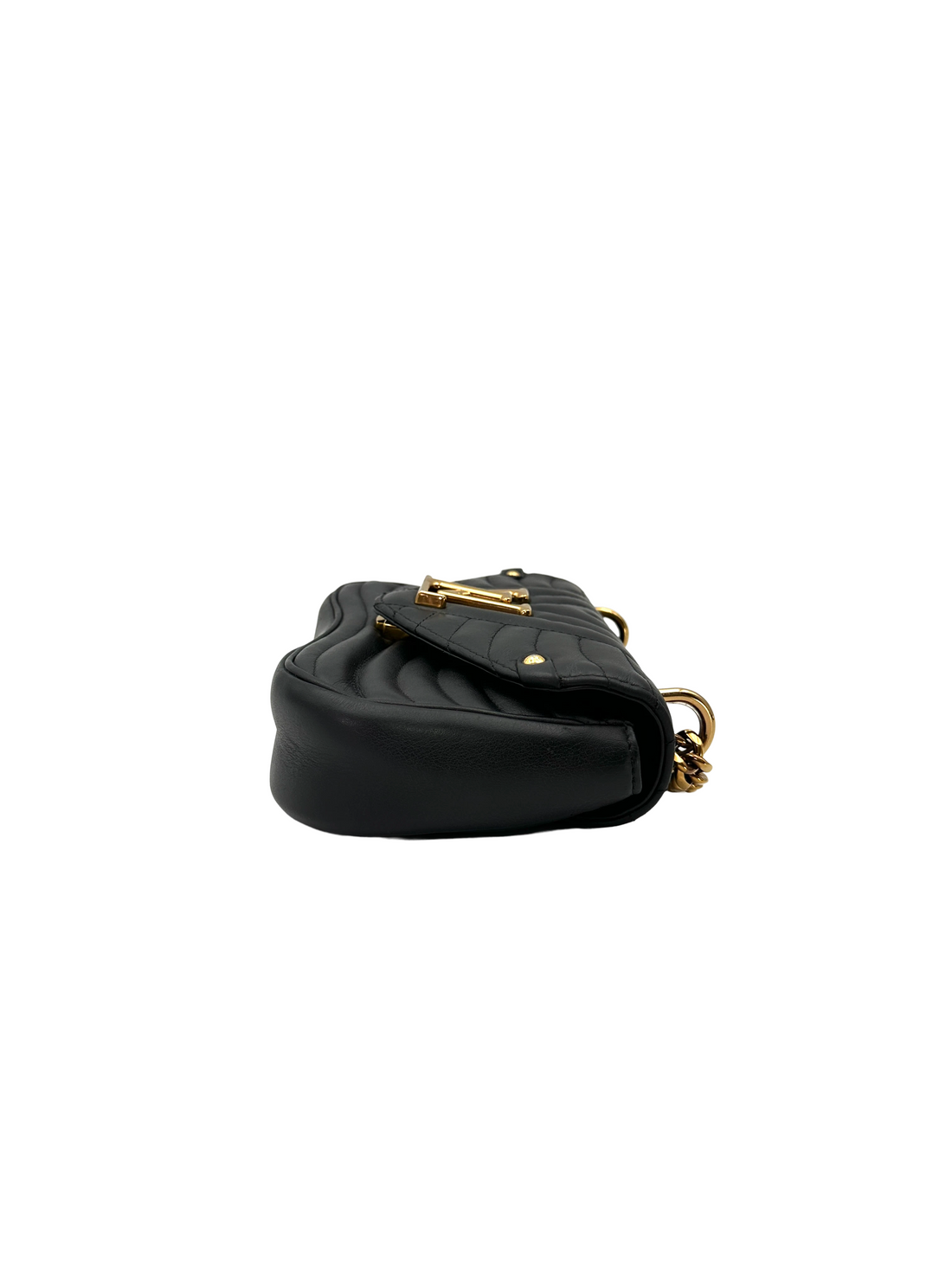 Louis Vuitton New Wave Black Chevron Quilted Leather Shoulder Bag LV3262