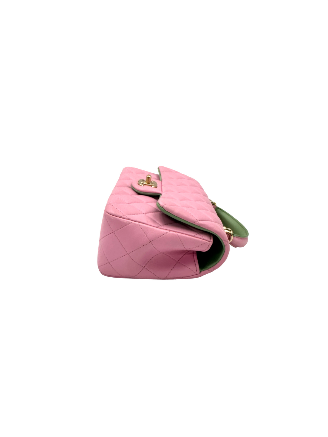 Chanel 23P Classic Flap Pink Quilted Leather Top Handle Shoulder Bag(GT***8C) CC2486