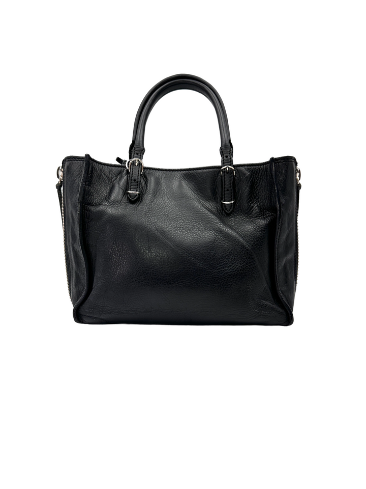 Balenciaga Papier Black Leather Handle Bag BB79