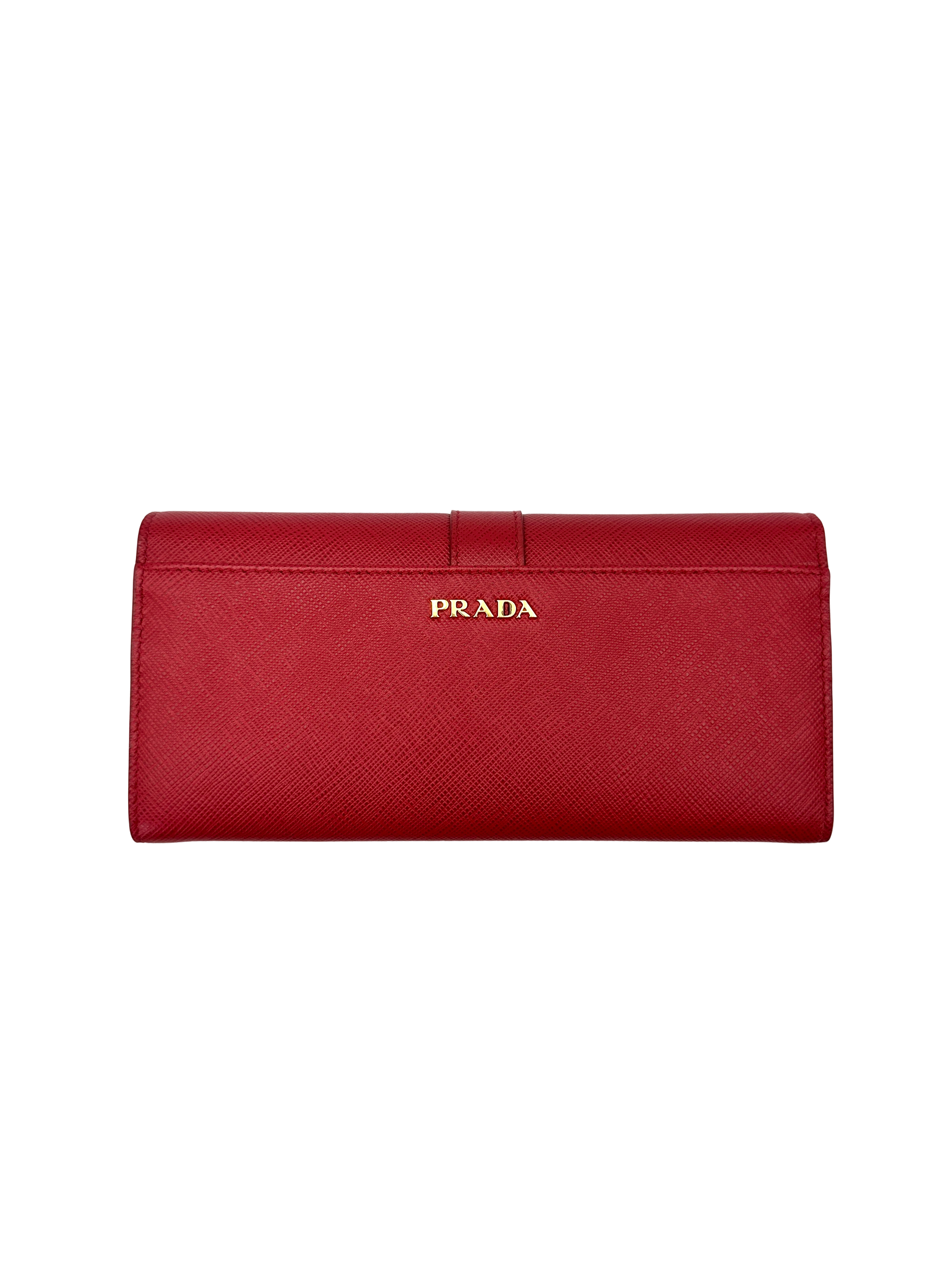 Chanel Cahier Red Leather Long Wallet PR542