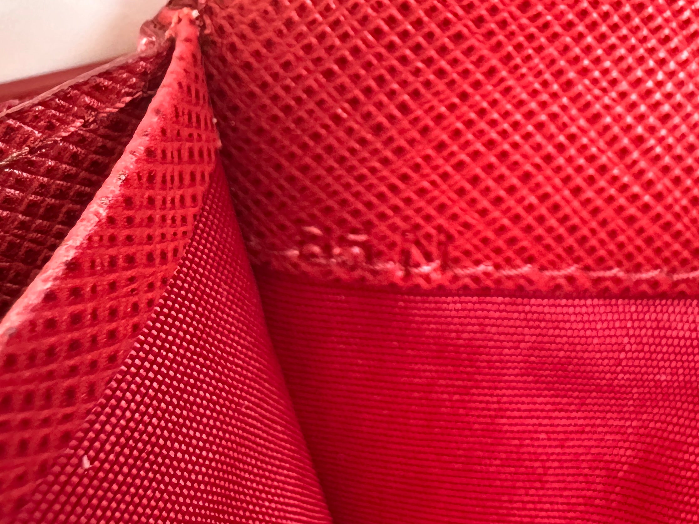 Chanel Cahier Red Leather Long Wallet PR542
