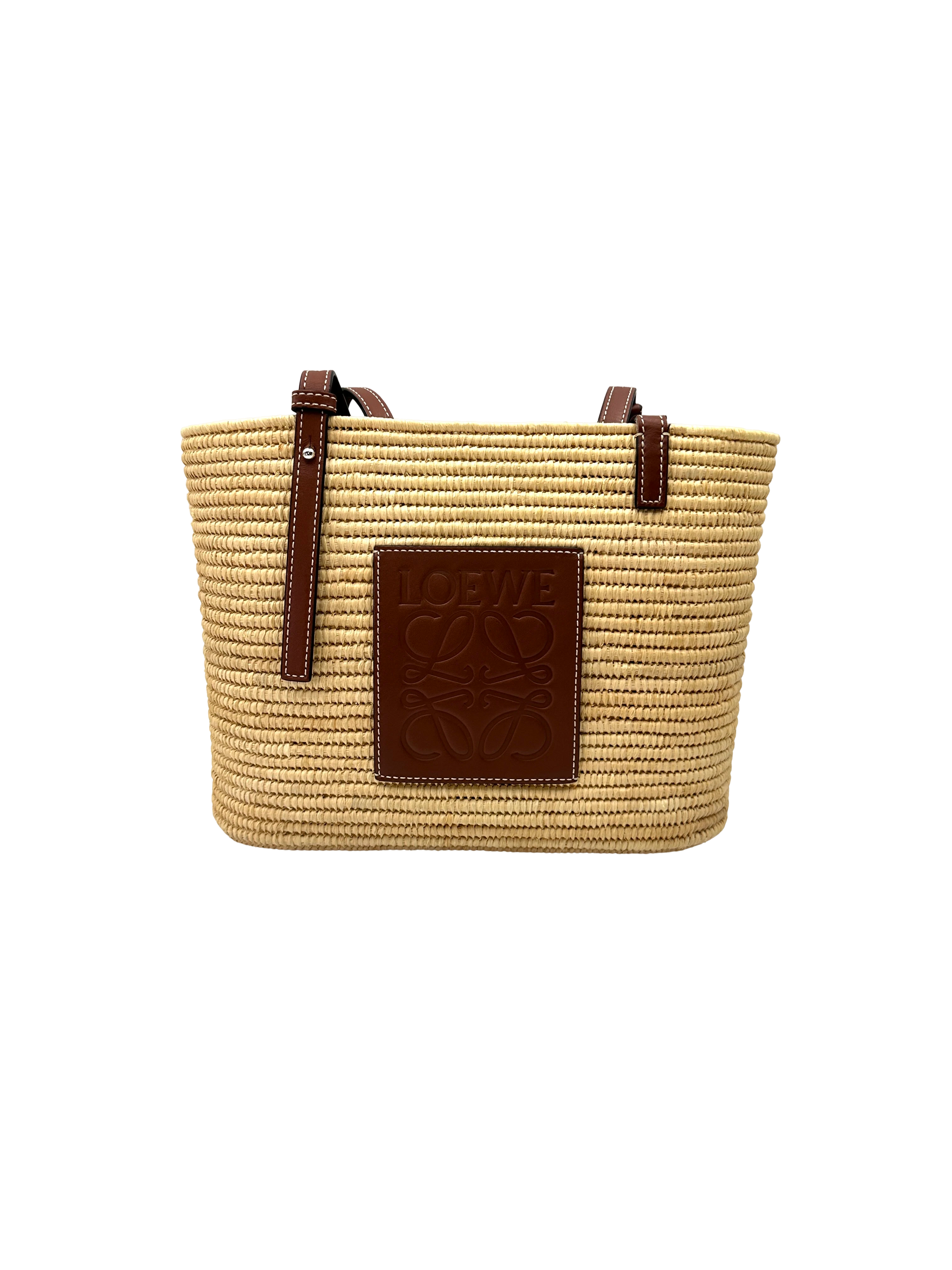 Loewe Raffia Square Basket Bag LW96