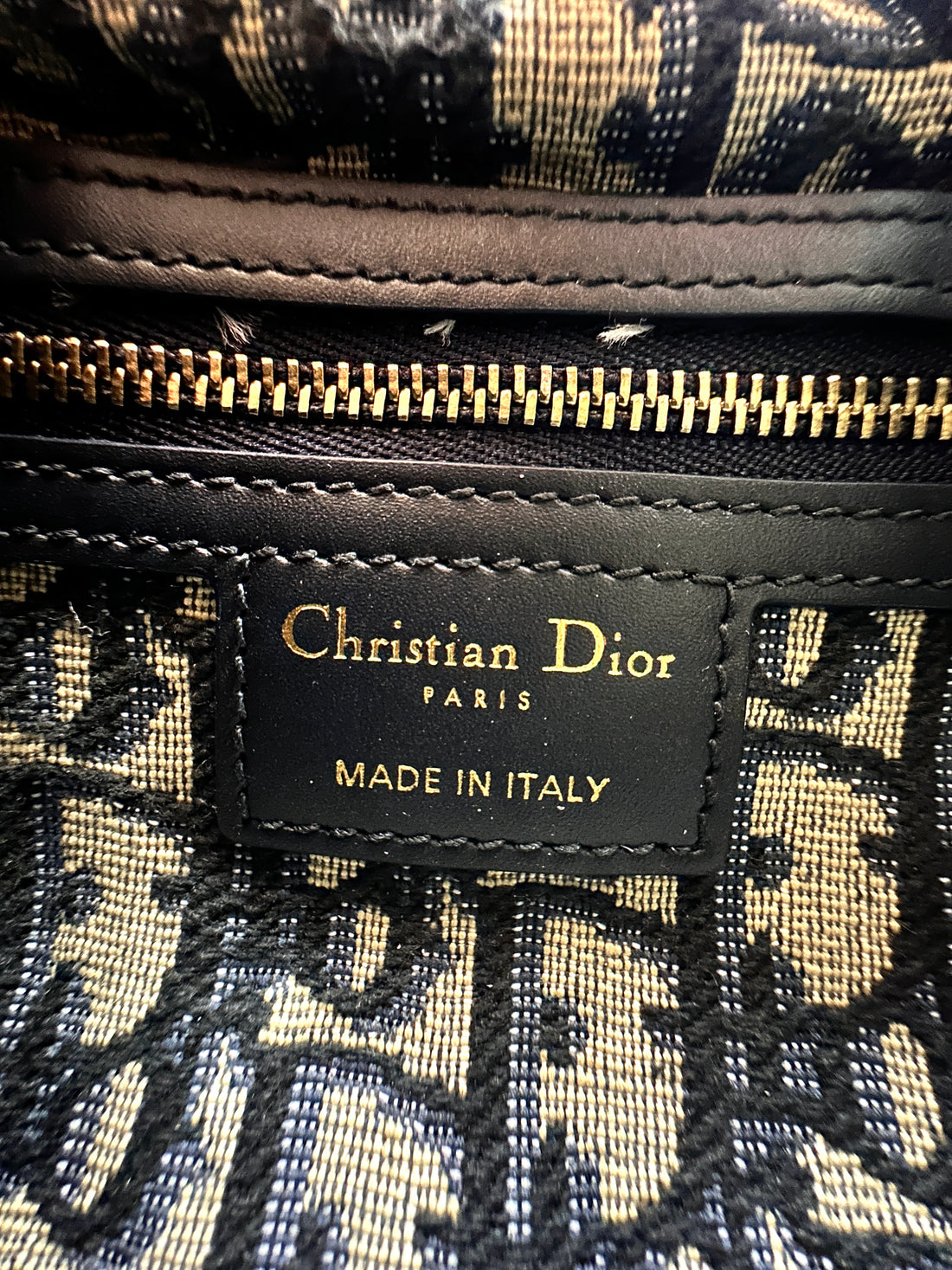 Christian Dior Lady Dior Wicker And Canvas Handle Bag DR897