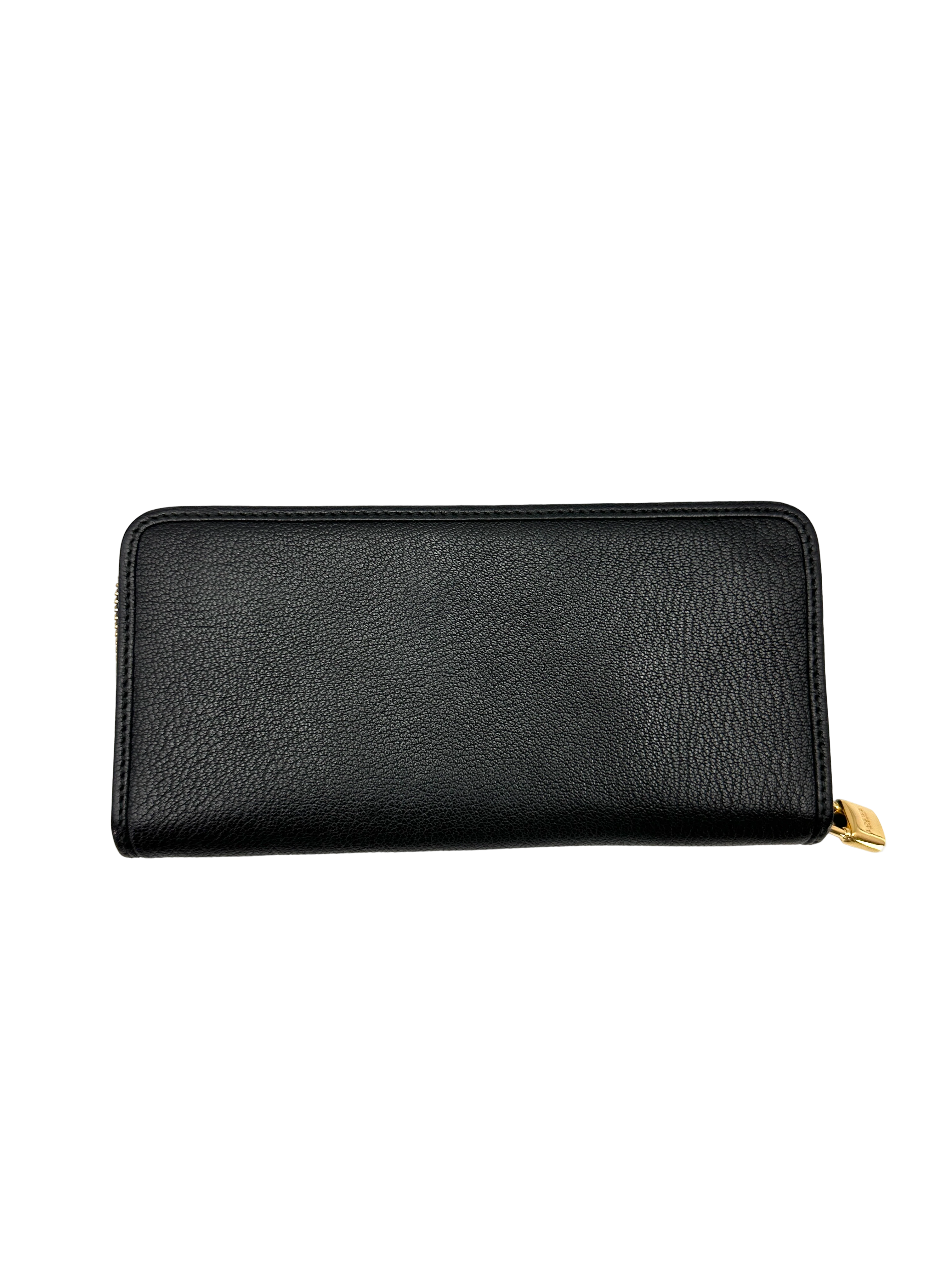 Loewe Black Leather Long Wallet LW97