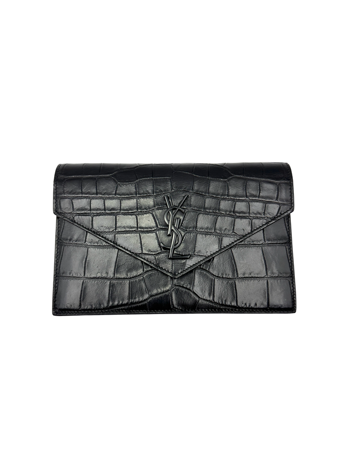 Saint Laurent YSL Monogram Envelope Wallet On Chain SL282