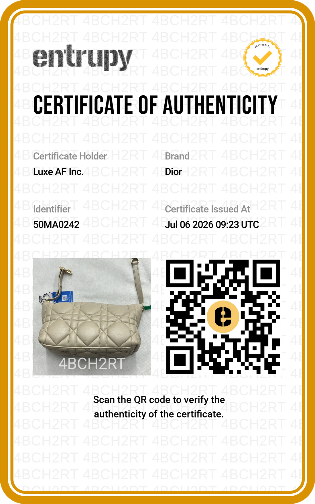 Christian Dior DiorTravel Nomad Pouch Beige Macrocannage Quilted Leather Bag DR898