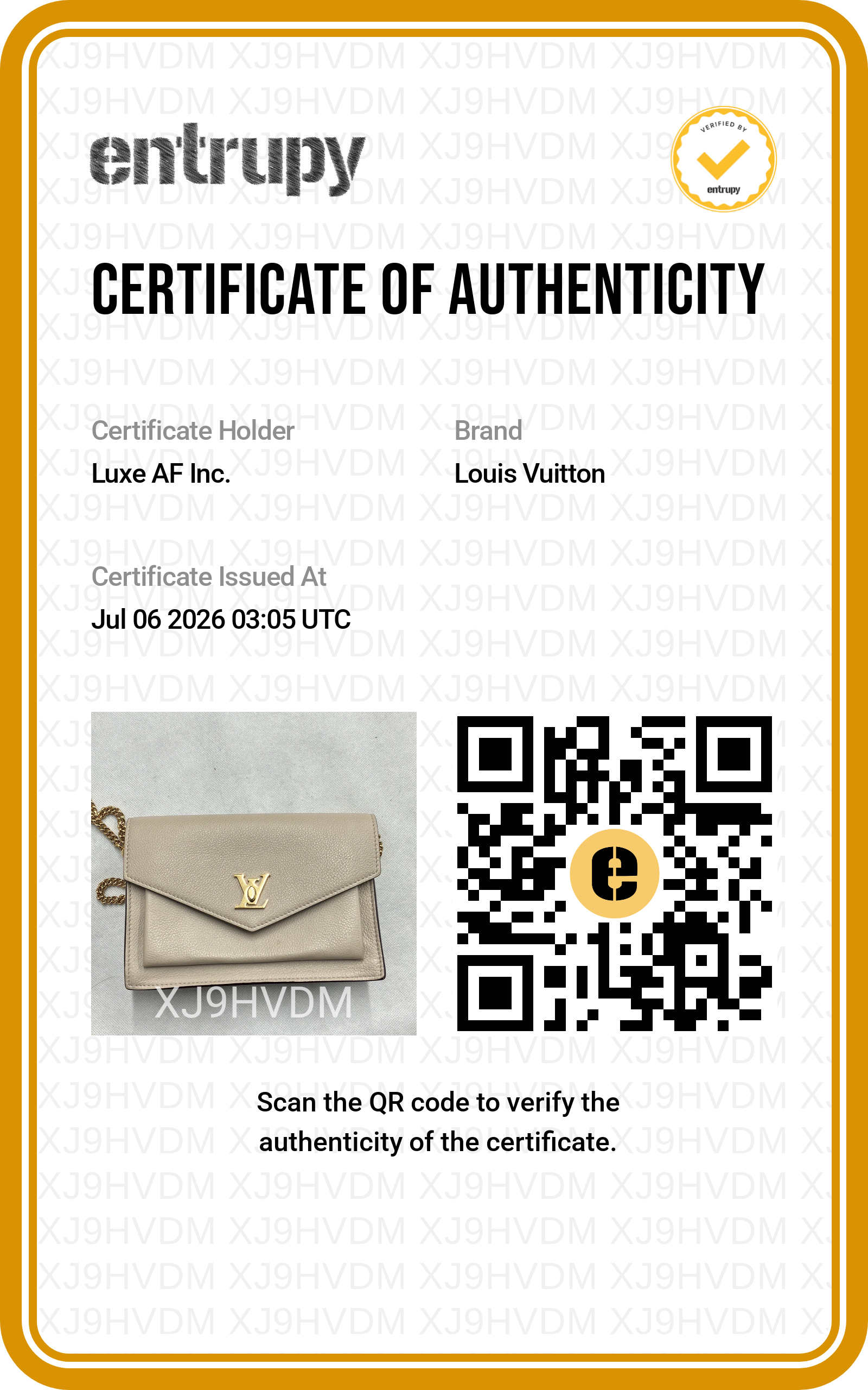 Louis Vuitton Lockme Beige Leather Shoulder Bag LV3255