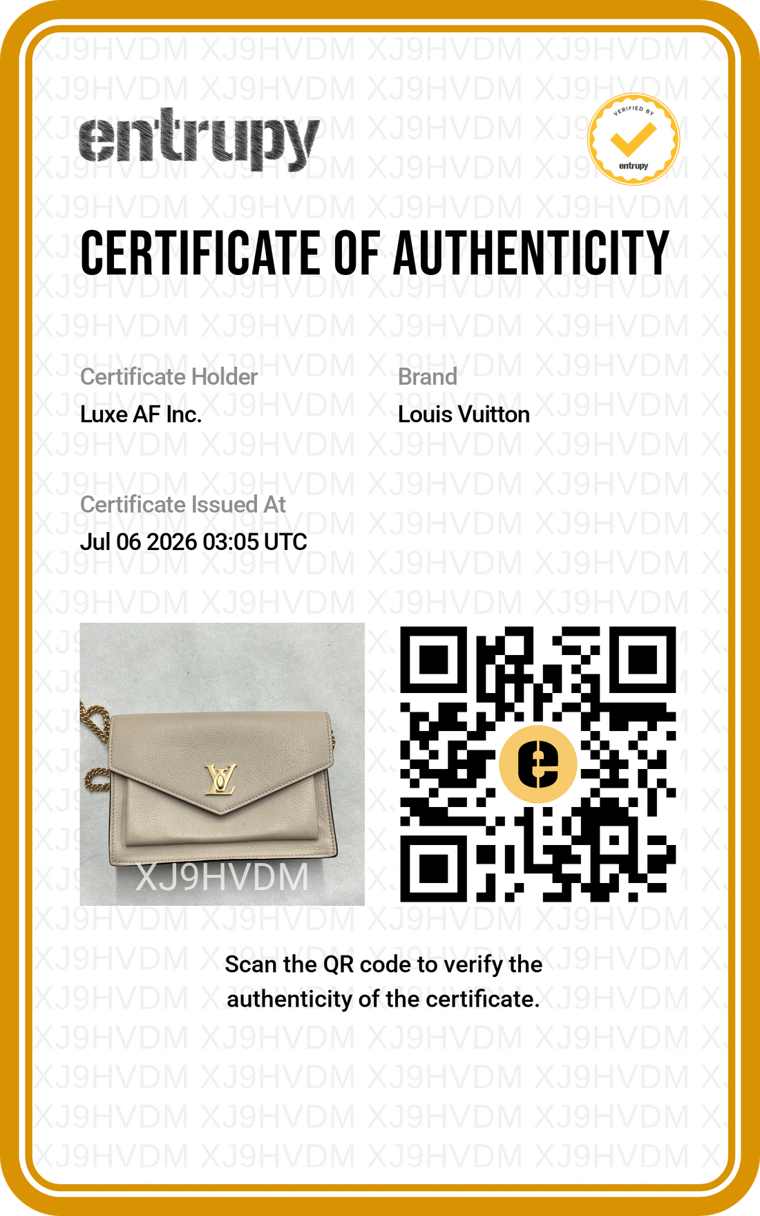 Louis Vuitton Lockme Beige Leather Shoulder Bag LV3255